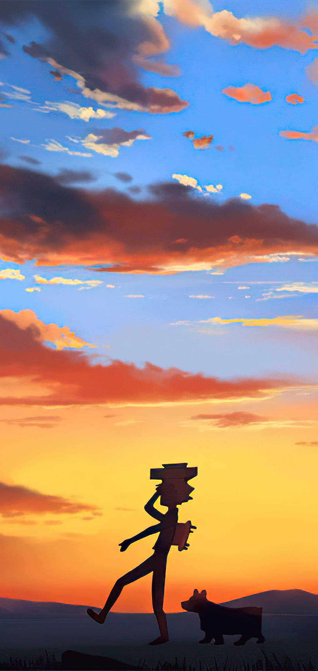 iPhone Aesthetic Silhouette Bakgrunner