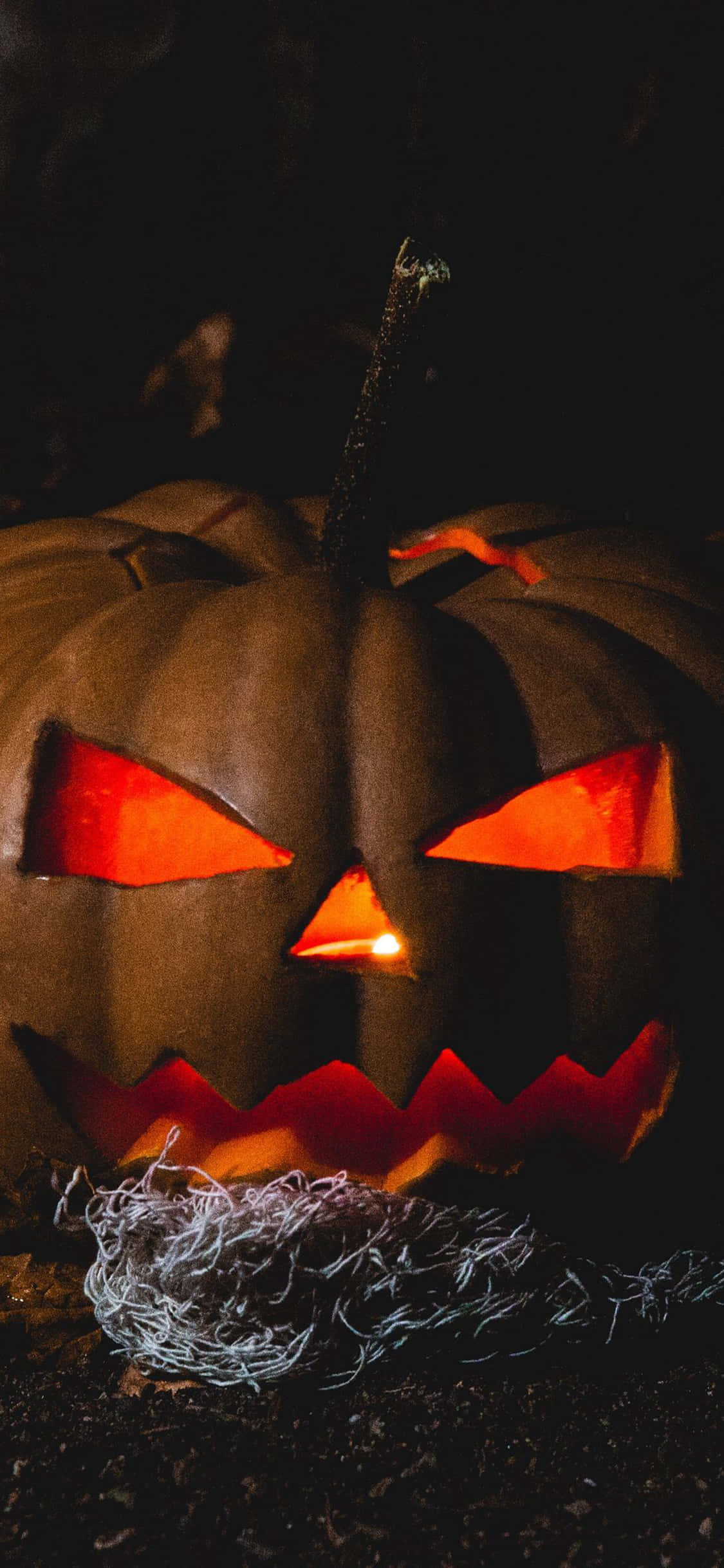 iPhone Halloween Bakgrunn Av Skummel Jack O'Lantern Bakgrunner