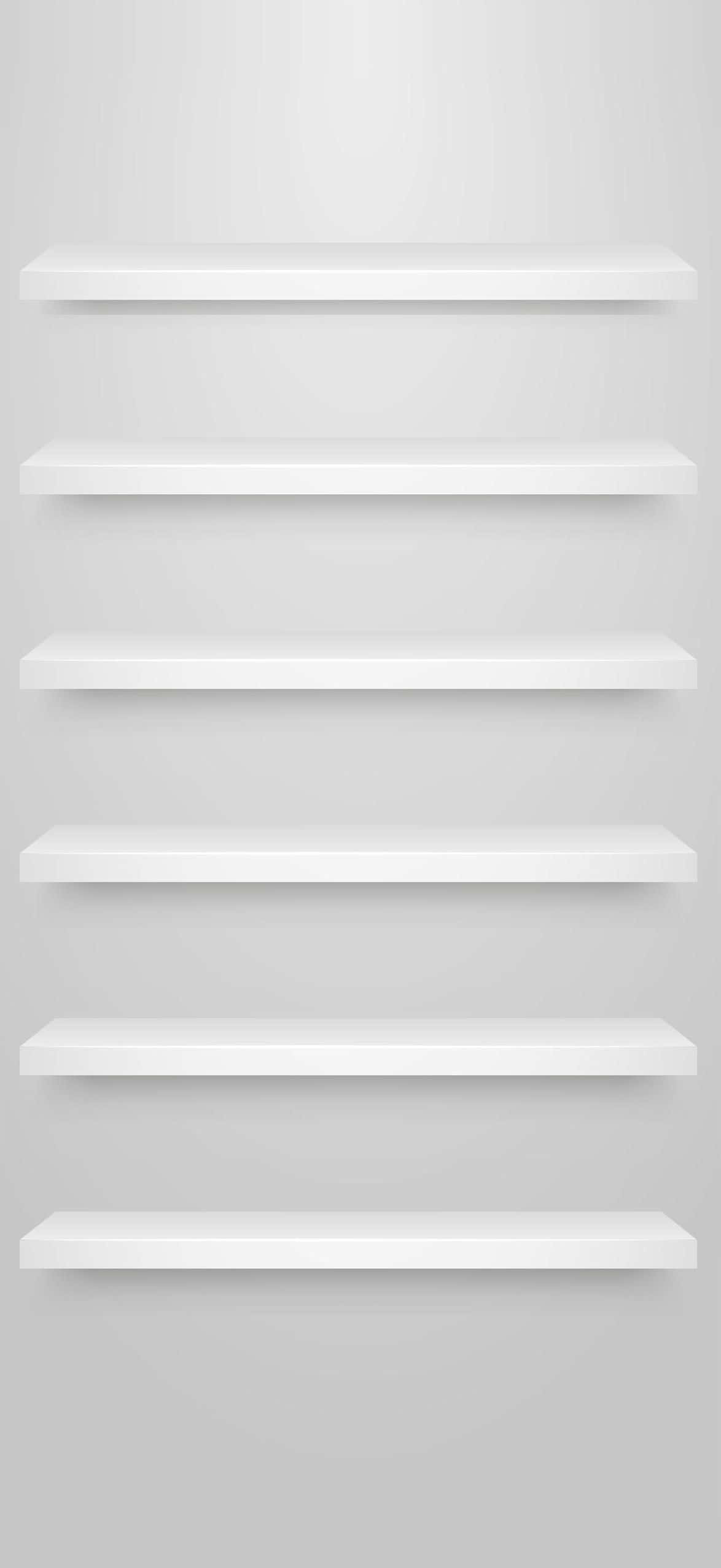 iPhone hvite hyller Bakgrunner