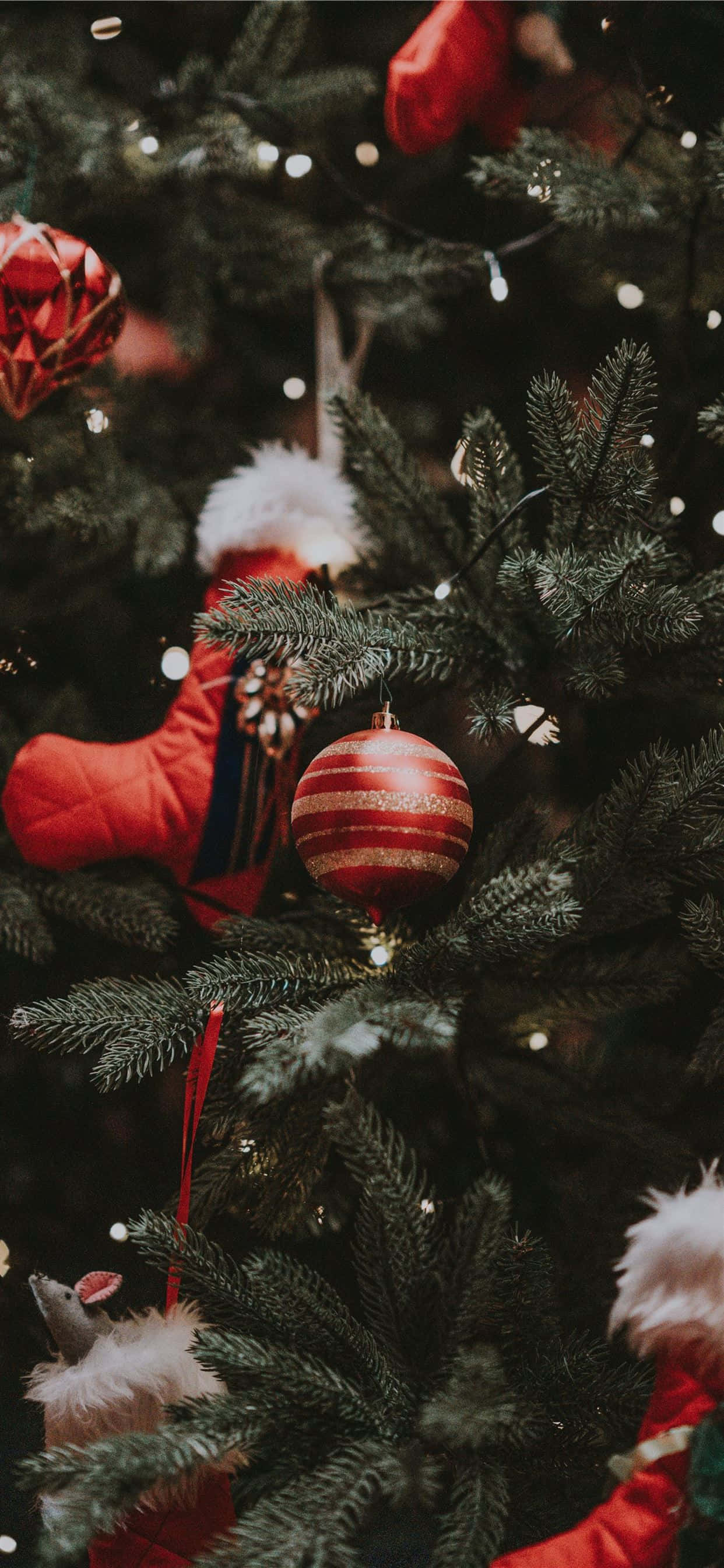 iPhone jul estetisk julekuler 2018 Bakgrunner