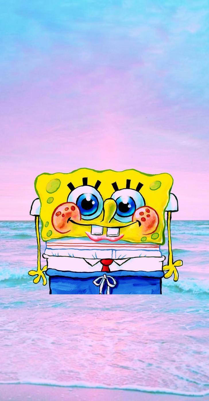 iPhone Rosa Estetisk Svampebob Bakgrunner