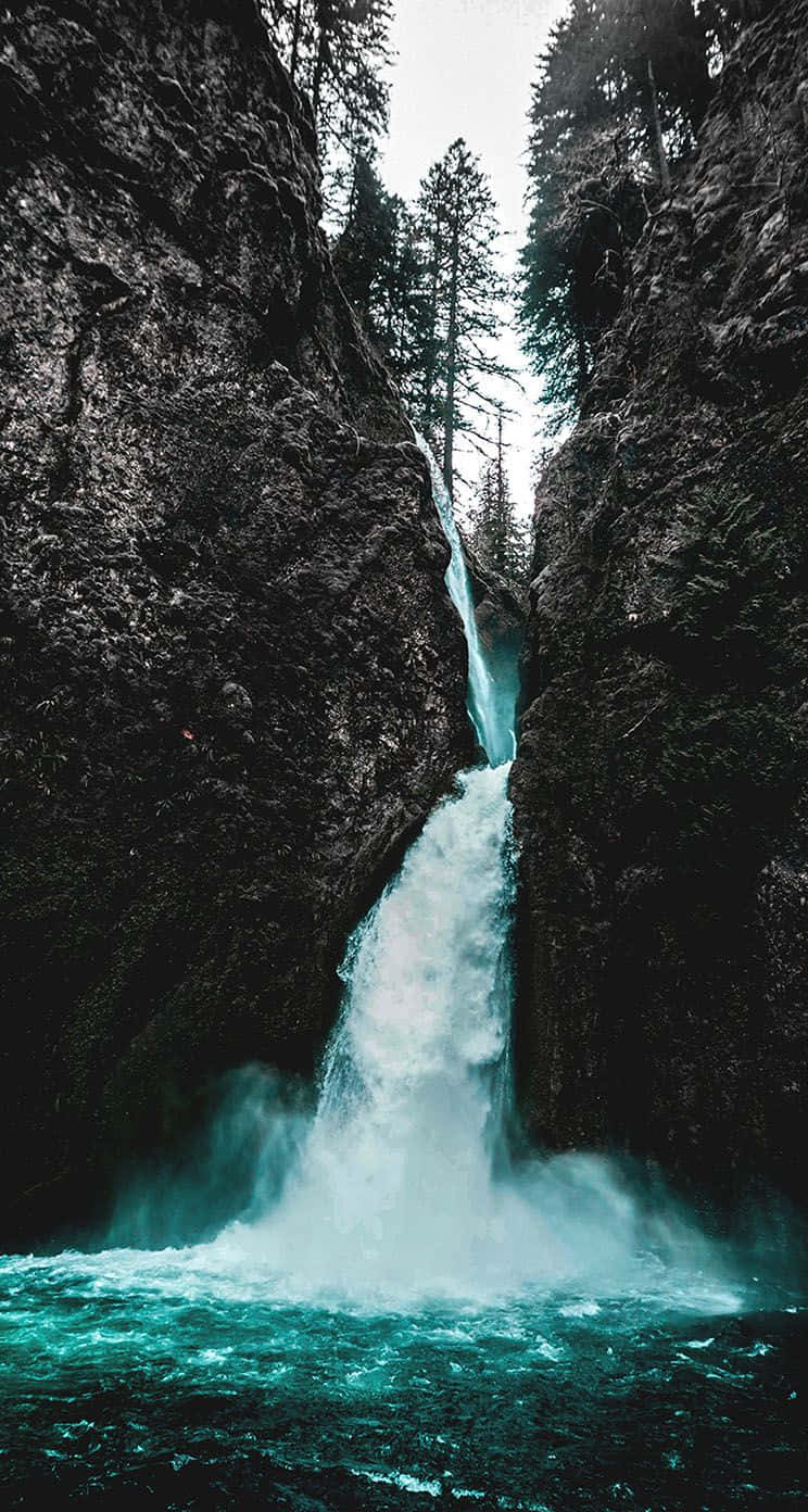 iPhone Waterfall-skjermsparer-tema Bakgrunner
