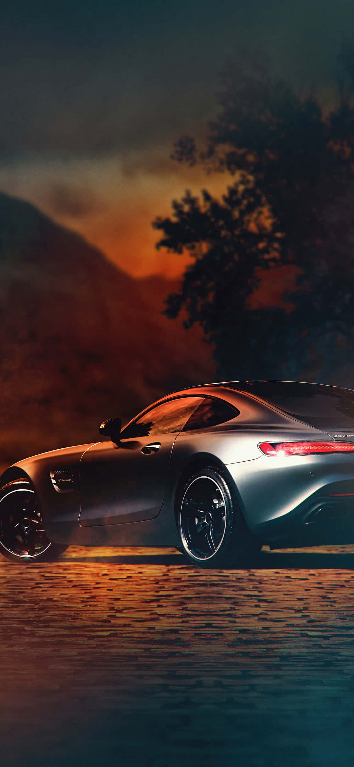 iPhone X Amg Gt-r Bakgrunn & Sølv AMG GT C Bakgrunner