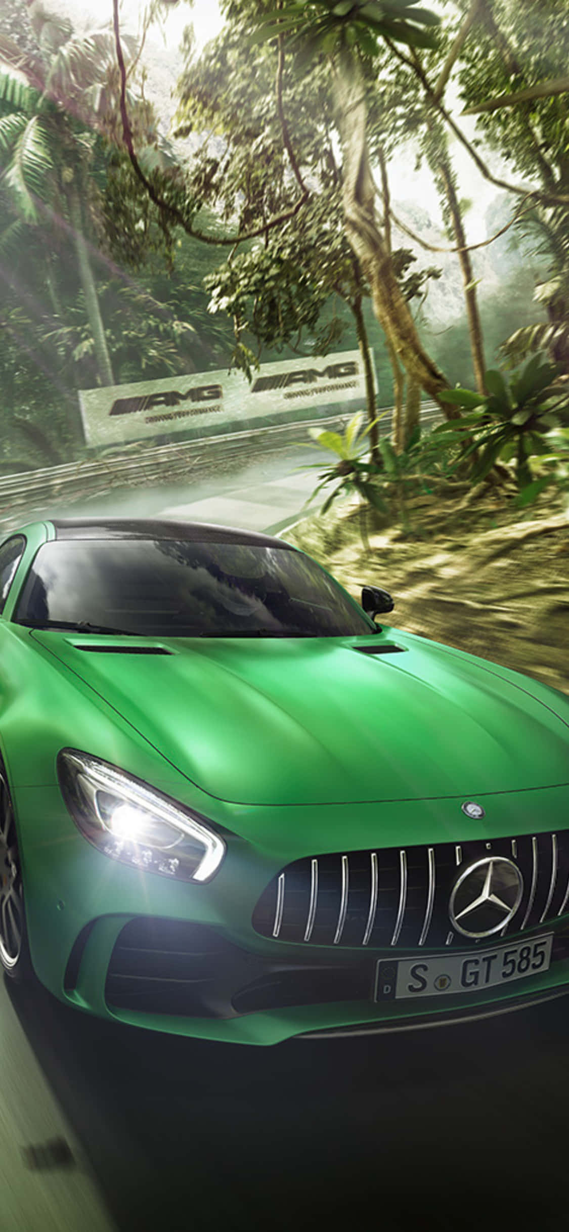 iPhone X Amg Gt-r Bakgrunn AMG GT På Veien Bakgrunner