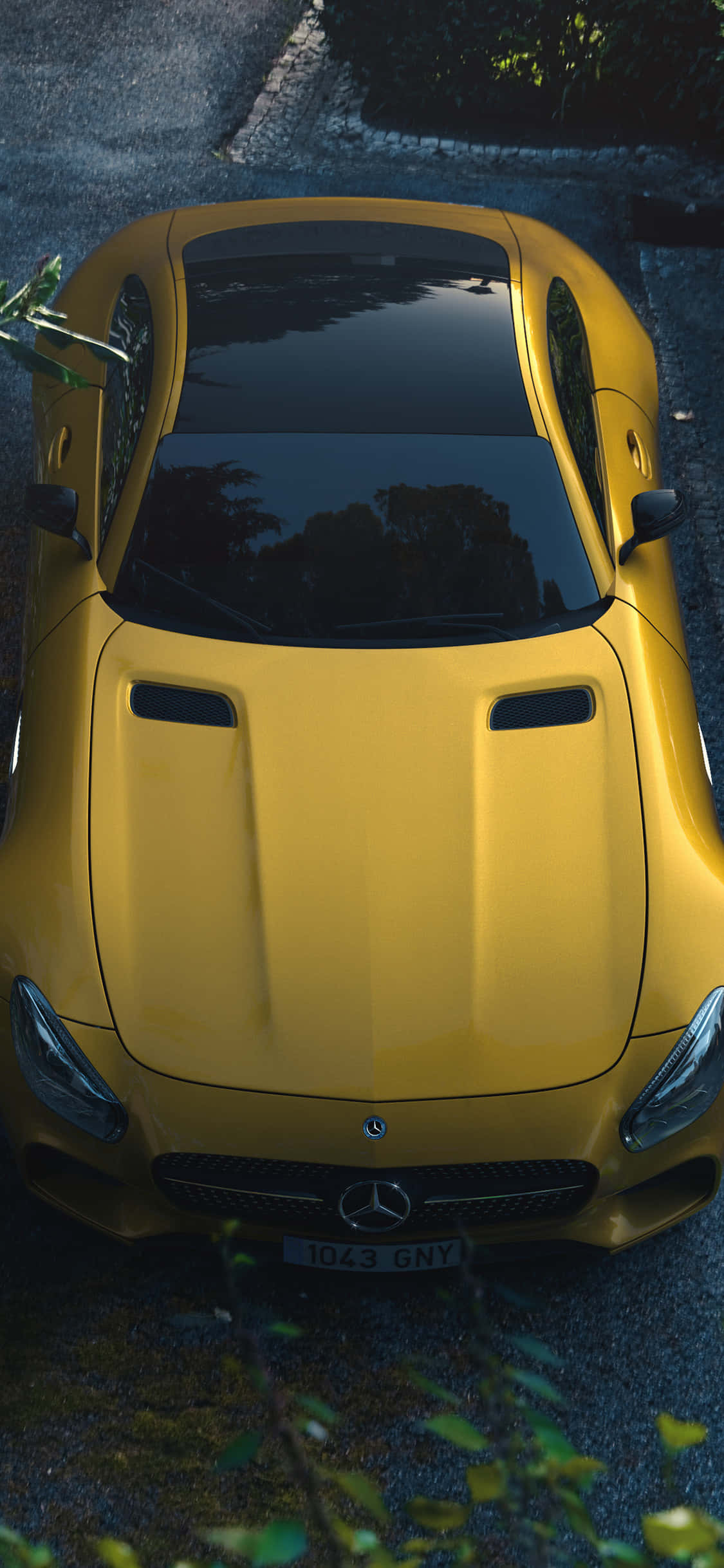 iPhone X Amg Gt-r Bakgrunn Gul AMG GT Bakgrunner