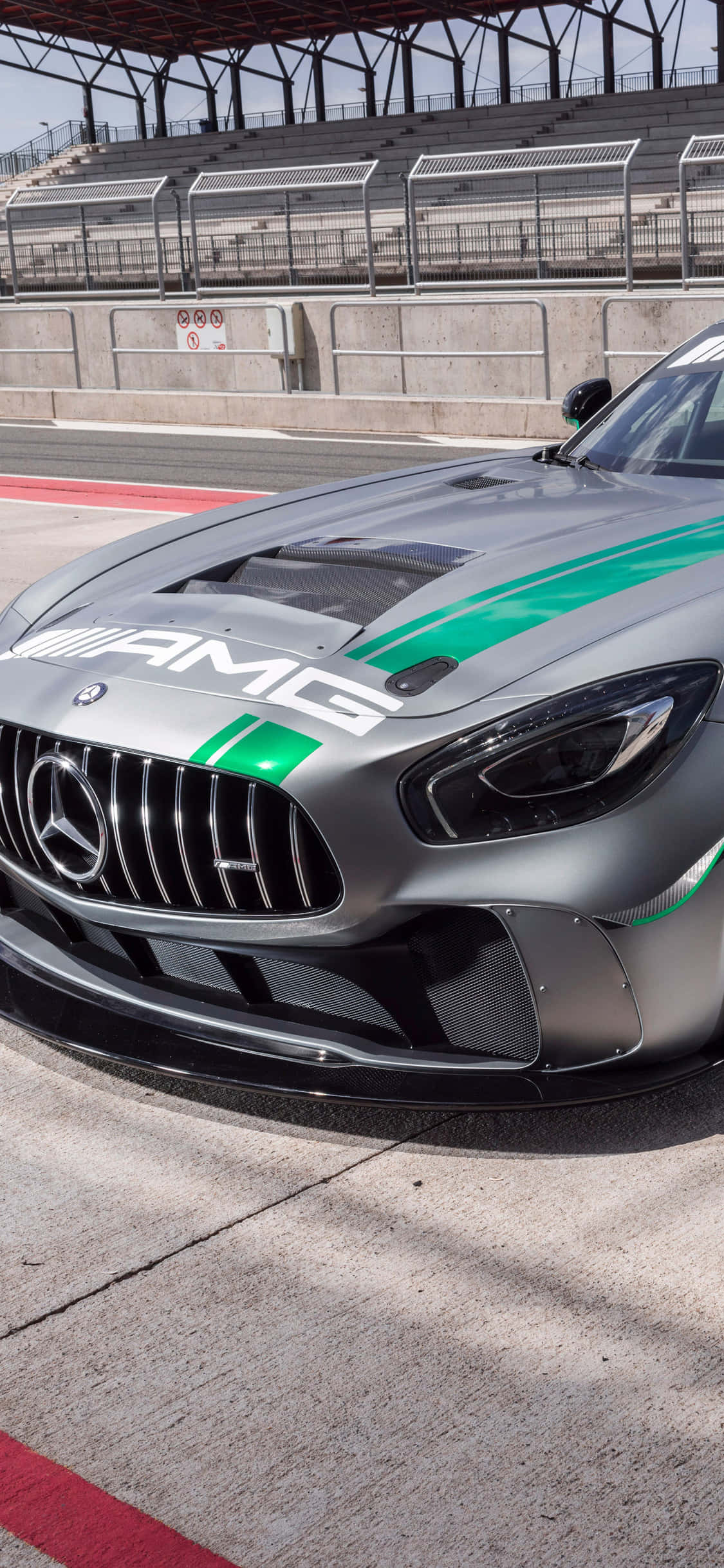 iPhone X Amg Gt-r Bakgrunn Sølv AMG GT4 Bakgrunner