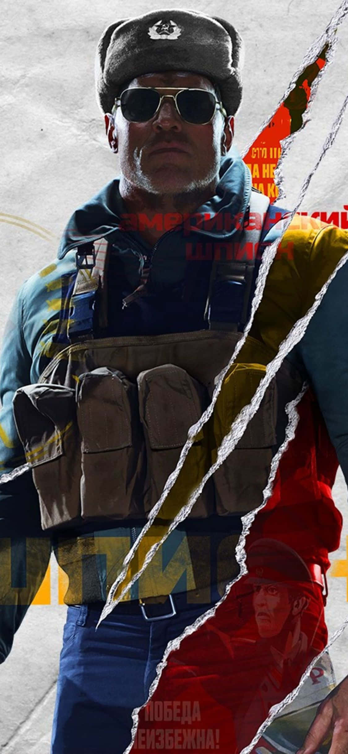 iPhone X Call Of Duty Black Ops Cold War Bakgrunn Russisk Karakter Bakgrunner