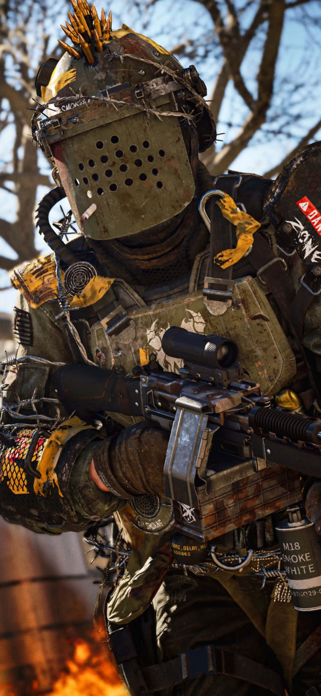 iPhone X Call Of Duty Black Ops Cold War Bakgrunn Soldat Bakgrunner