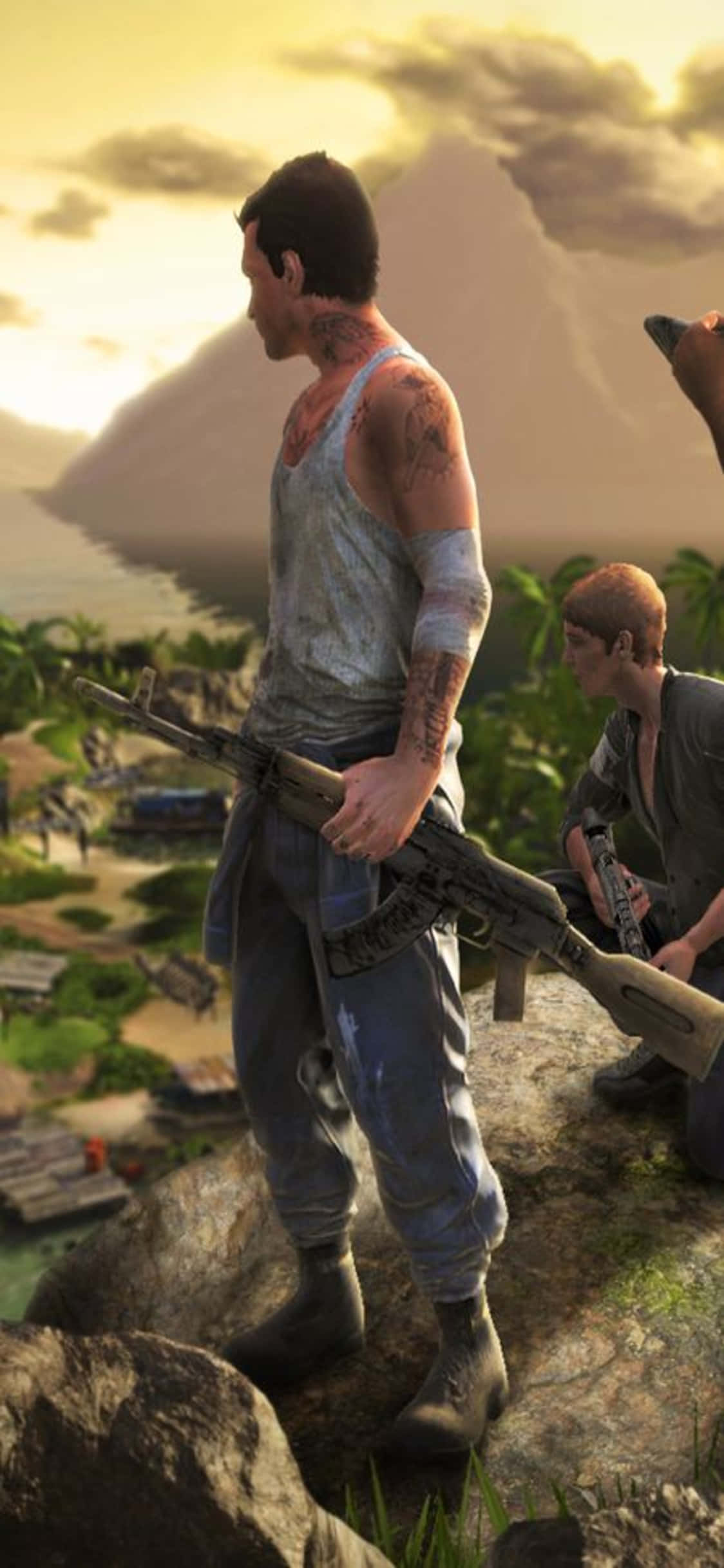 iPhone X Far Cry 3 Uflidd Karakter Bakgrunn Bakgrunner