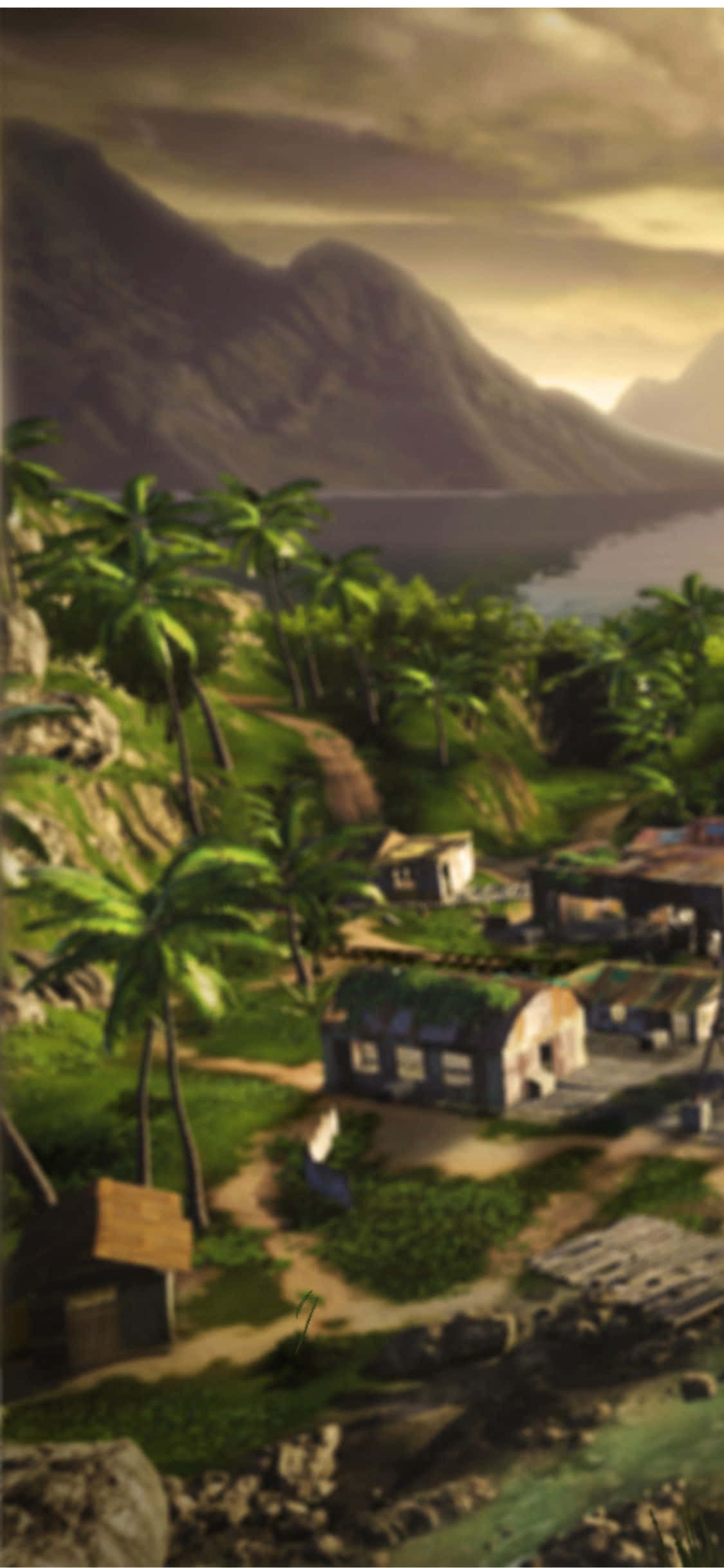 iPhone X Far Cry 3 Landsby Bakgrunn Bakgrunner