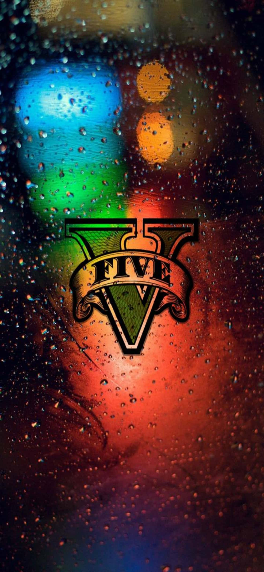 iPhone X Grand Theft Auto V Bakgrunn Logo I Vindu Bakgrunner