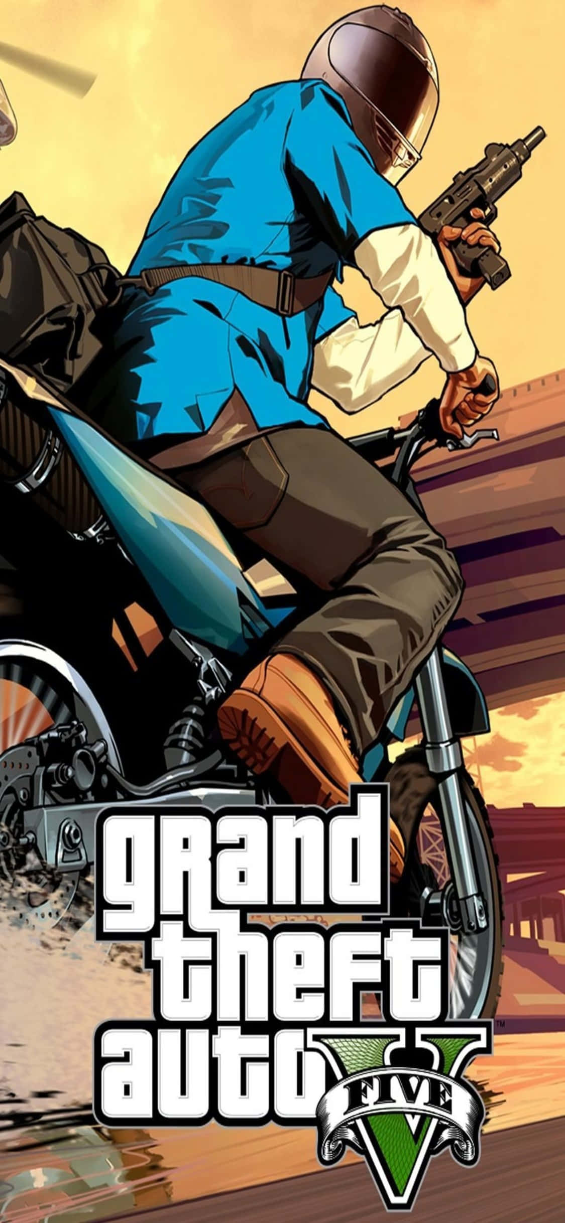 iPhone X Grand Theft Auto V Bakgrunn & Motorsykkel Bakgrunner