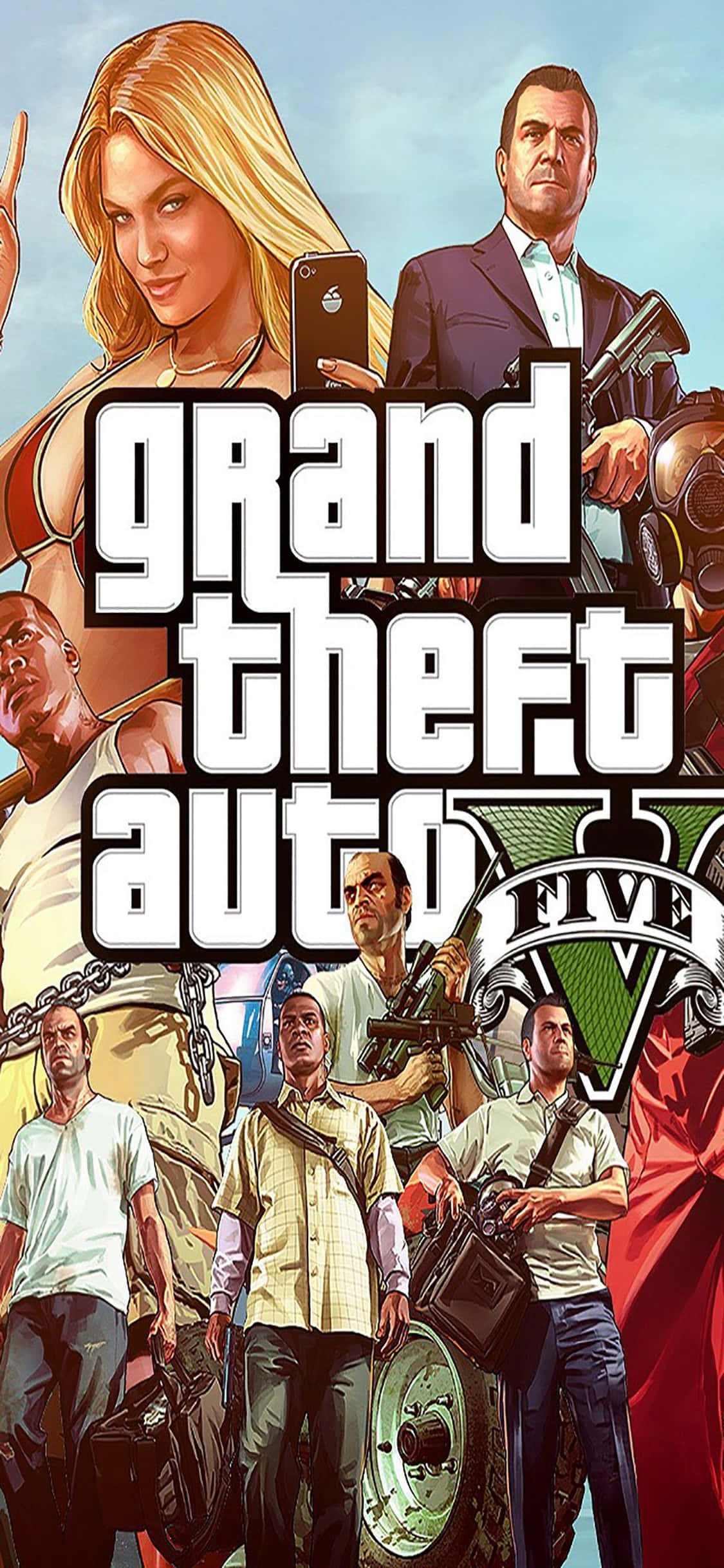 iPhone X Grand Theft Auto V Bakgrunn Spillfigur Bakgrunner