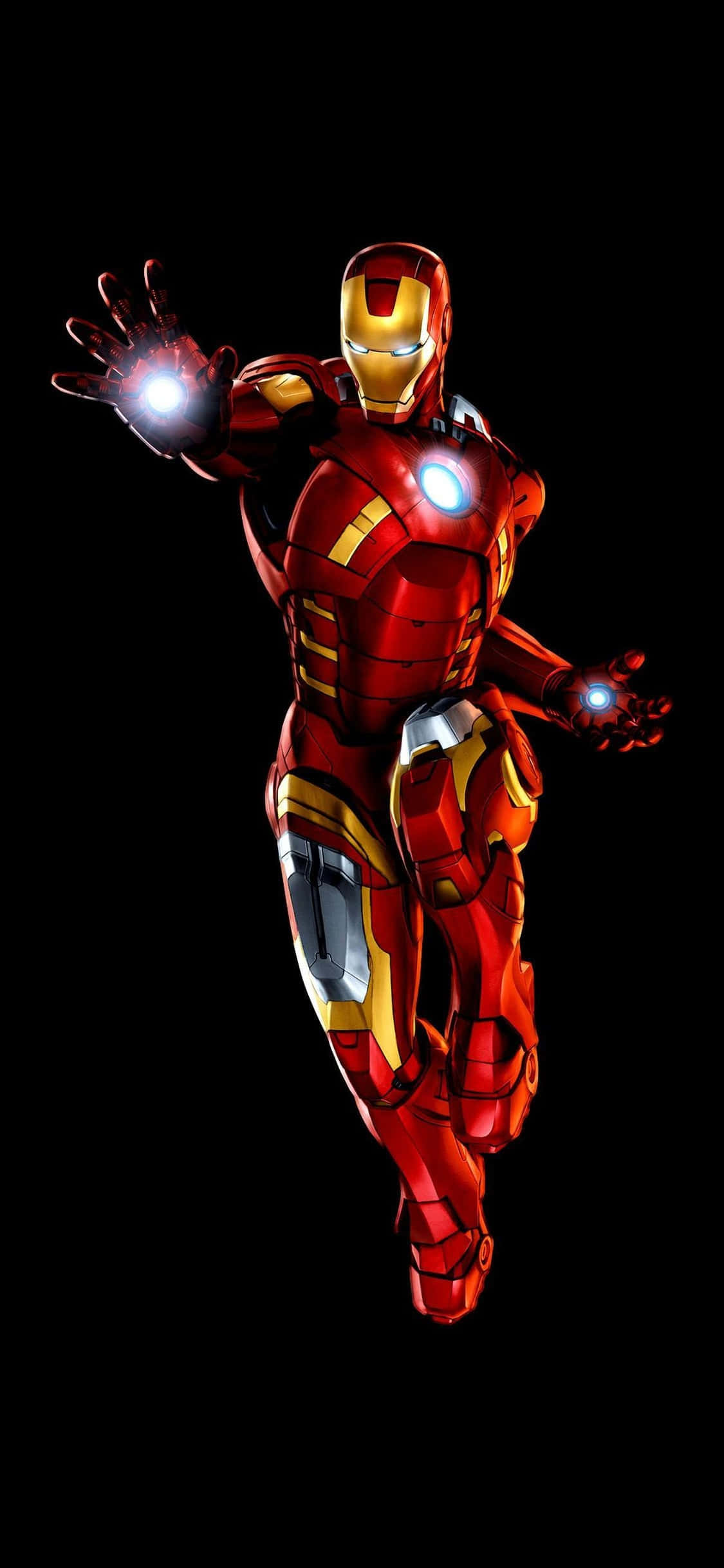 iPhone X Iron Man bakgrunn peker med blasterne Bakgrunner