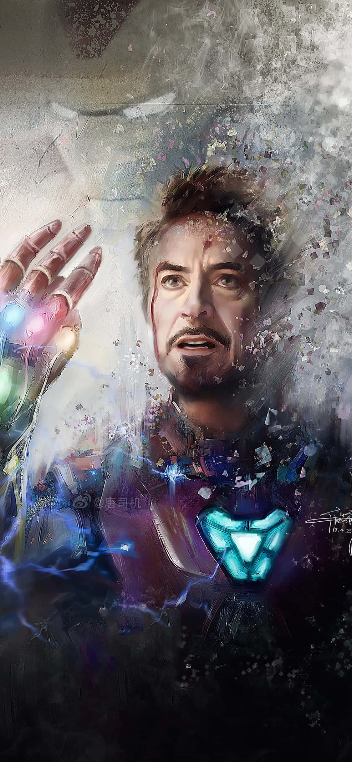 iPhone X Iron Man bakgrunn Iron Man som forsvinner Bakgrunner