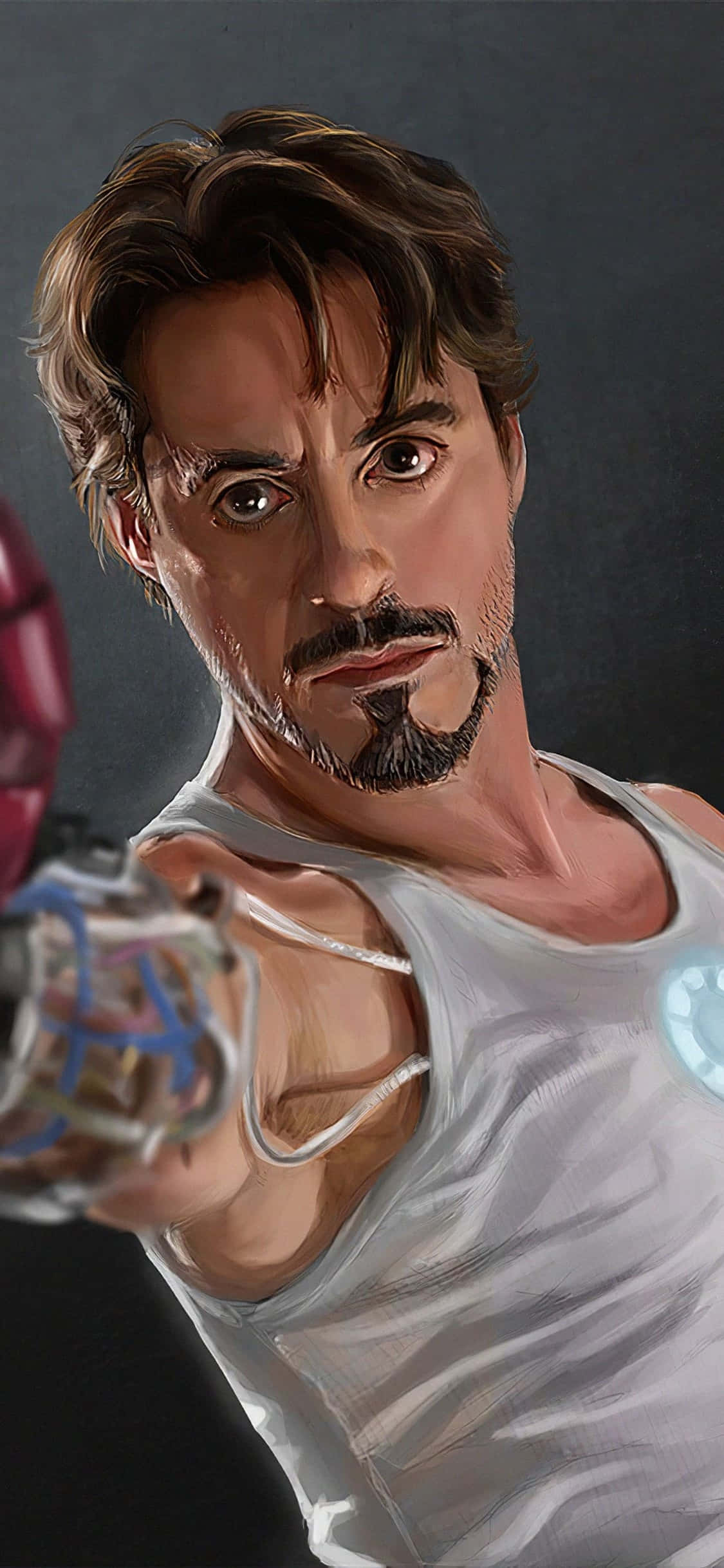 iPhone X Iron Man-bakgrunn Tony Stark uten drakten Bakgrunner