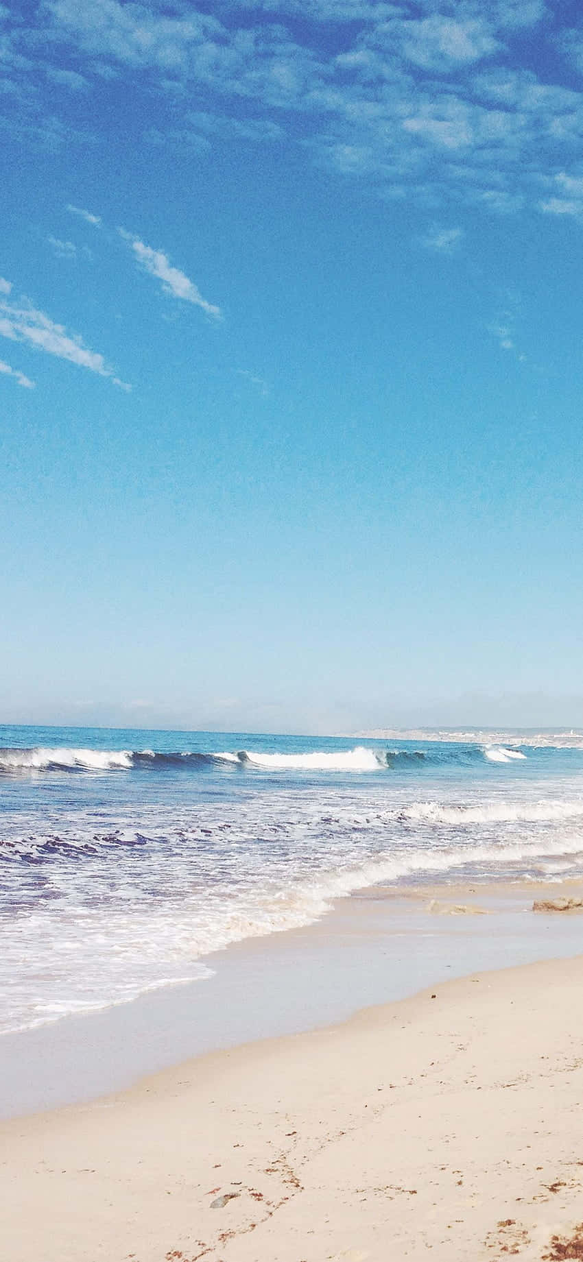 iPhone X Malibu Bakgrunn Hvit Strandsand Bakgrunner