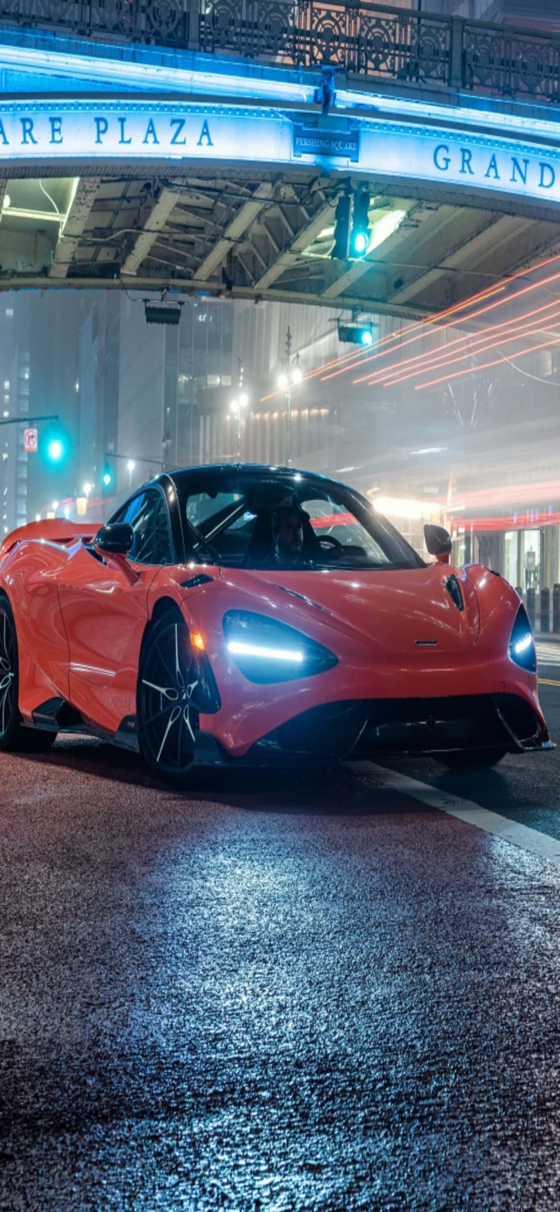 iPhone X Mclaren 720s Bilutstilling Bakgrunn Bakgrunner