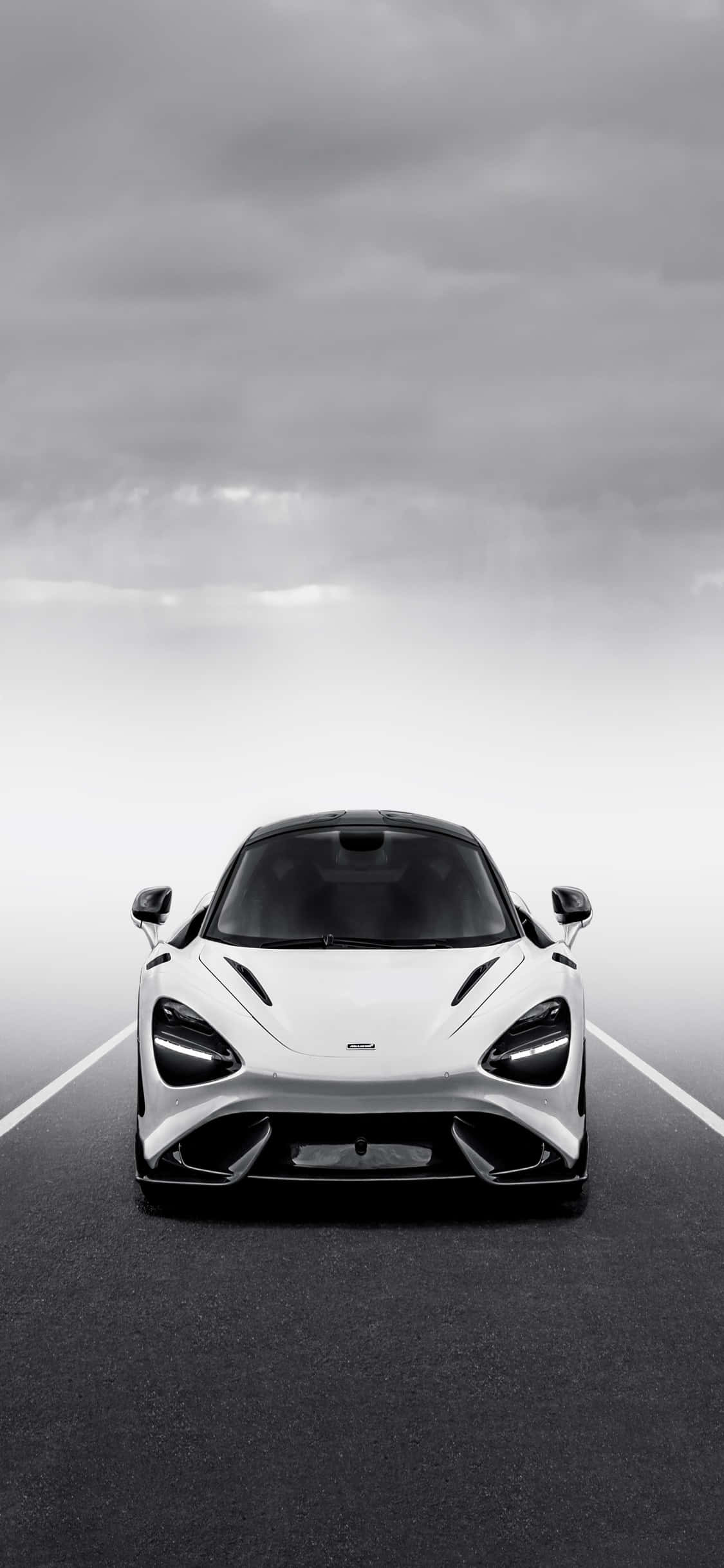 iPhone X Mclaren 720s Hvit Bakgrunn Bakgrunner