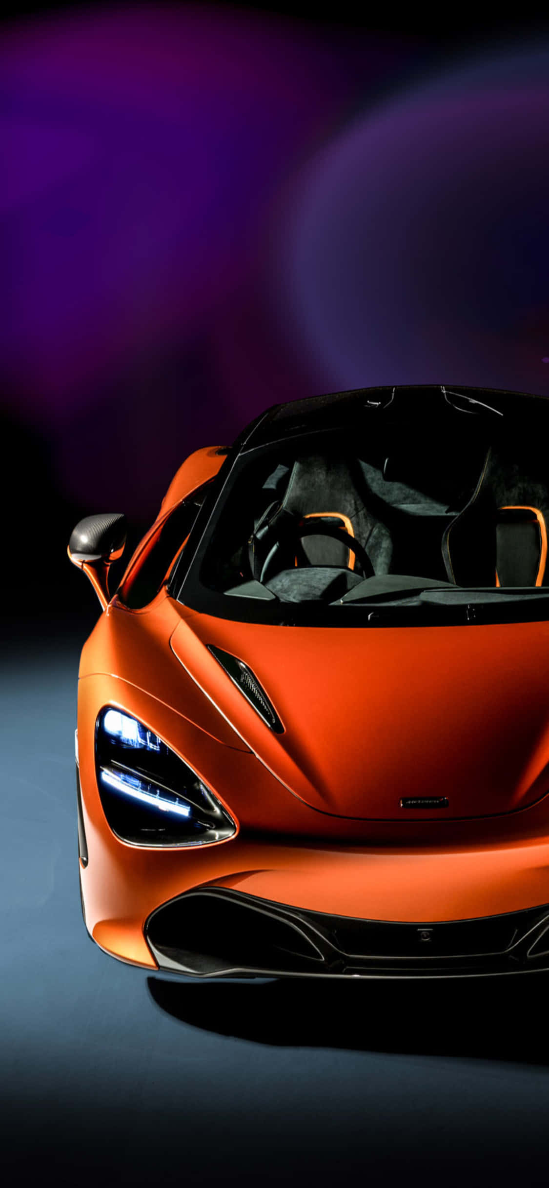 iPhone X Mclaren 720s Oransje Sportsbil Bakgrunn Bakgrunner