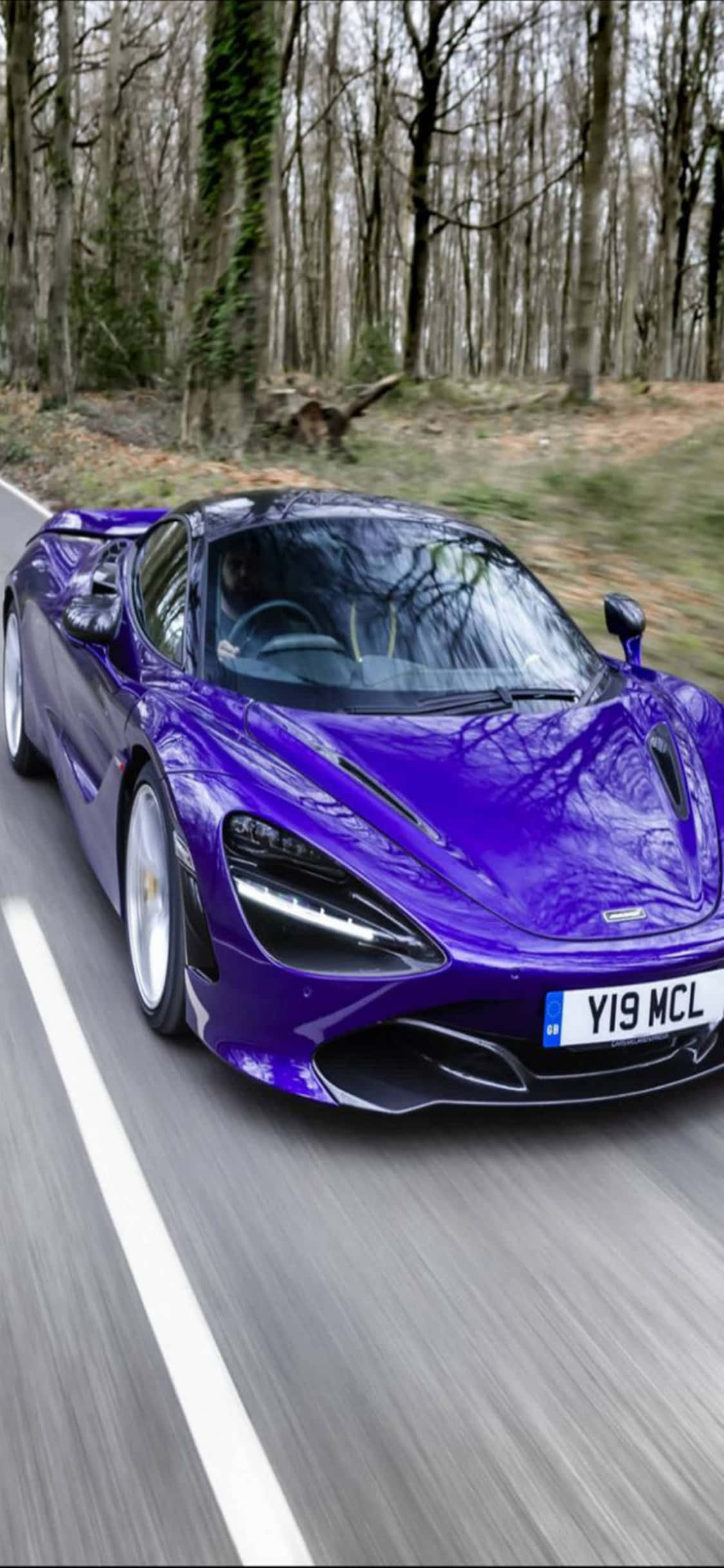 iPhone X Mclaren 720s Lantana Lilla Bakgrunn Bakgrunner