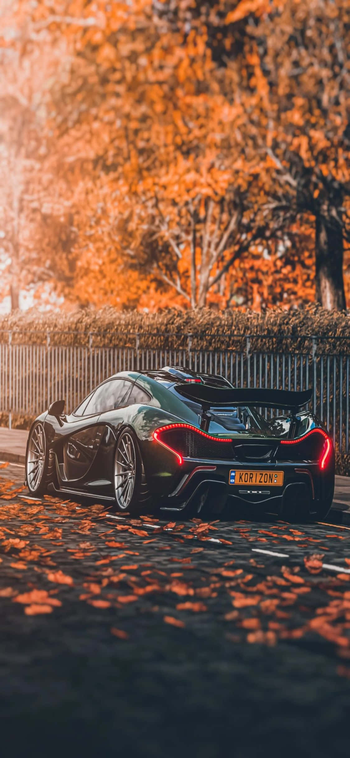 iPhone X Mclaren 720s Høst Bakgrunn Bakgrunner