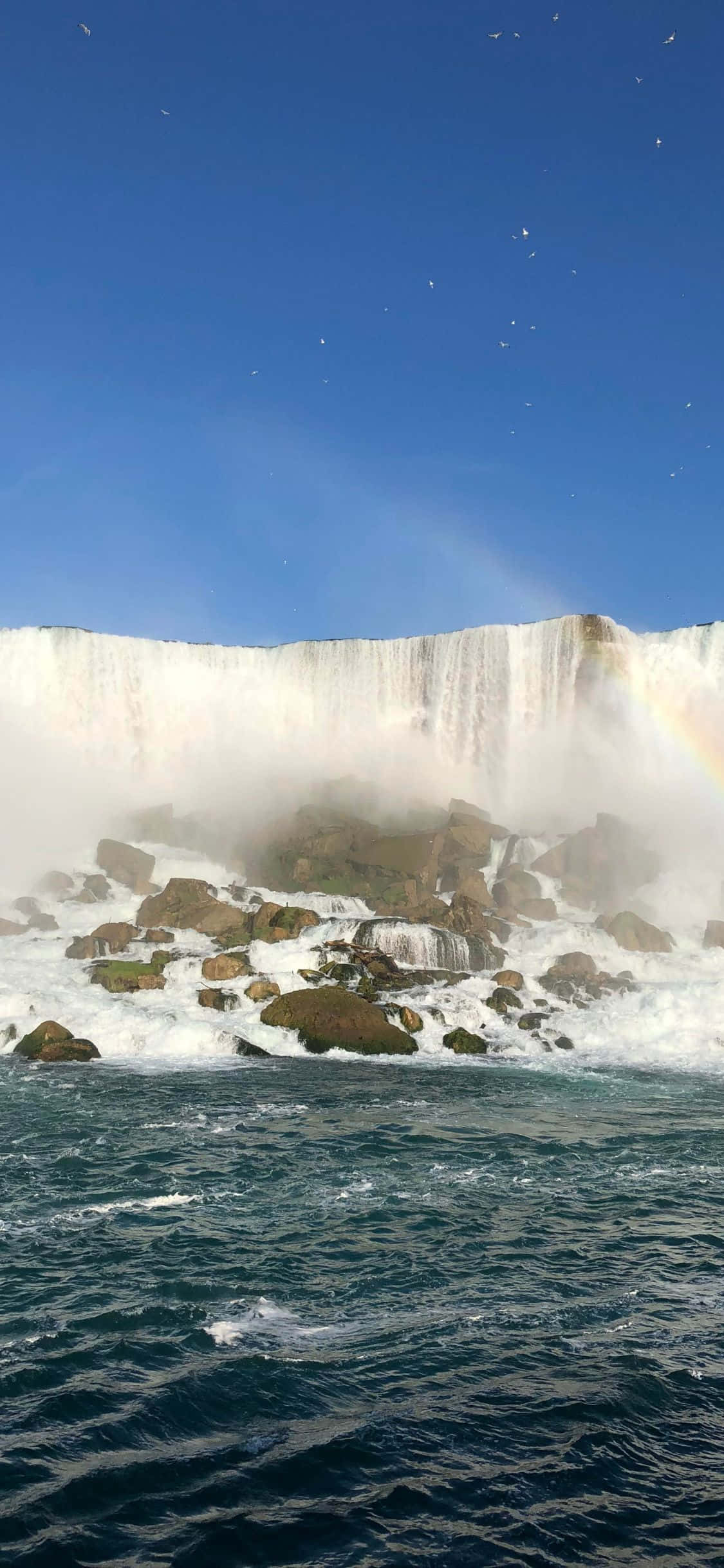 iPhone X Niagara Vannfall Bakgrunn Bakgrunner