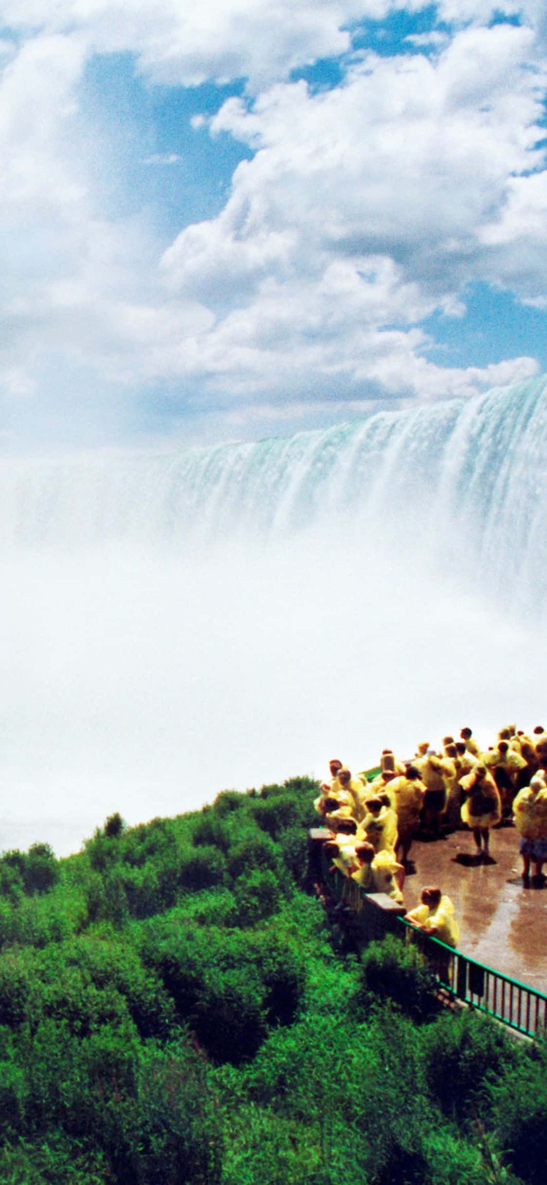 iPhone X Niagara Falls Himmel Bakgrunn Bakgrunner