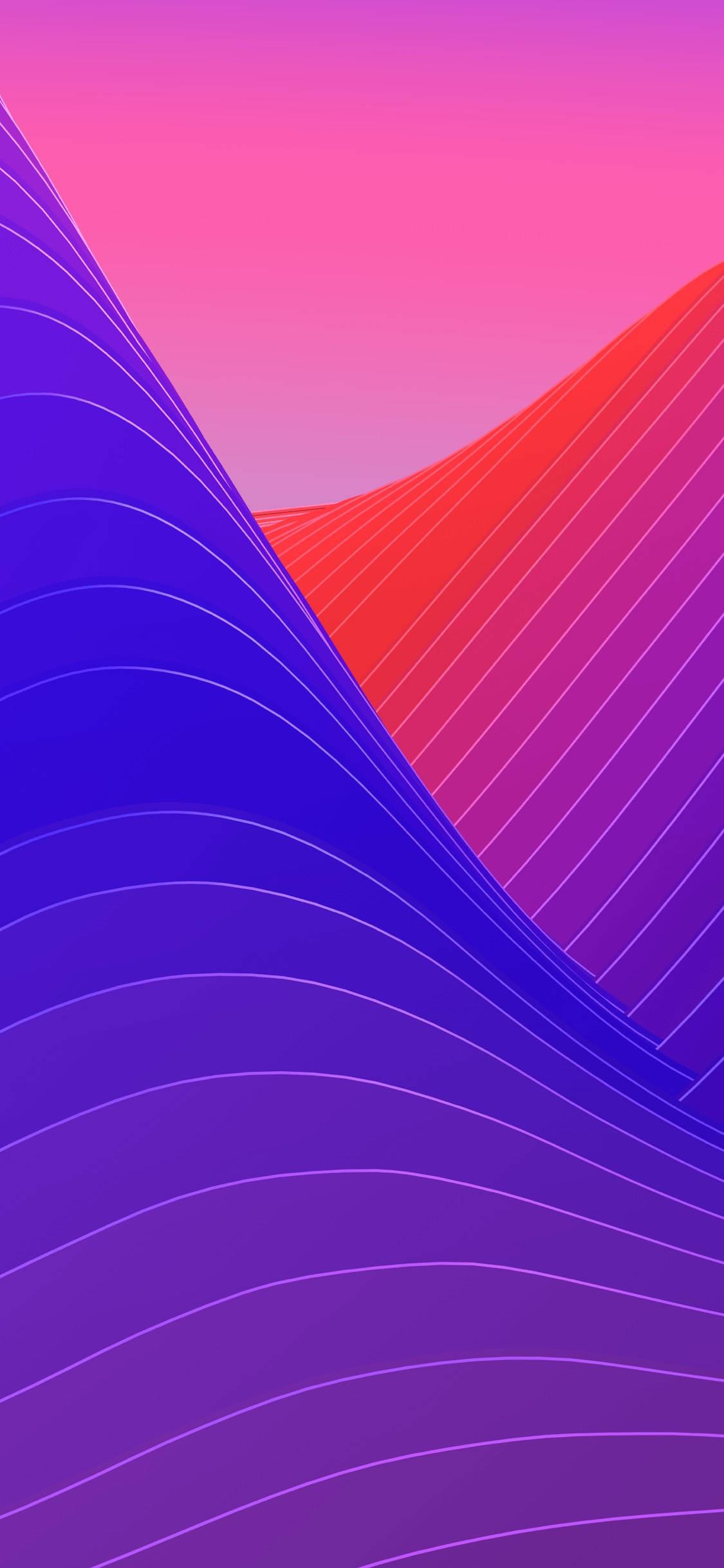 iPhone X Original Abstrakte Bølger Bakgrunner