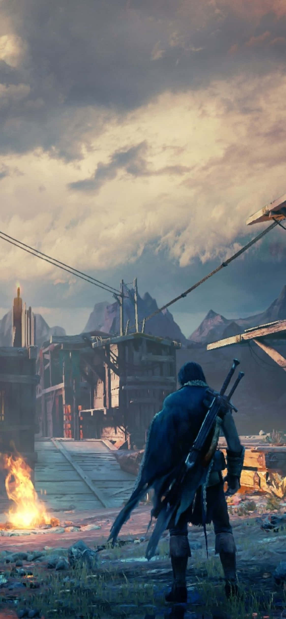 iPhone X Shadow Of Mordor Bakgrunn Talion Bakgrunner