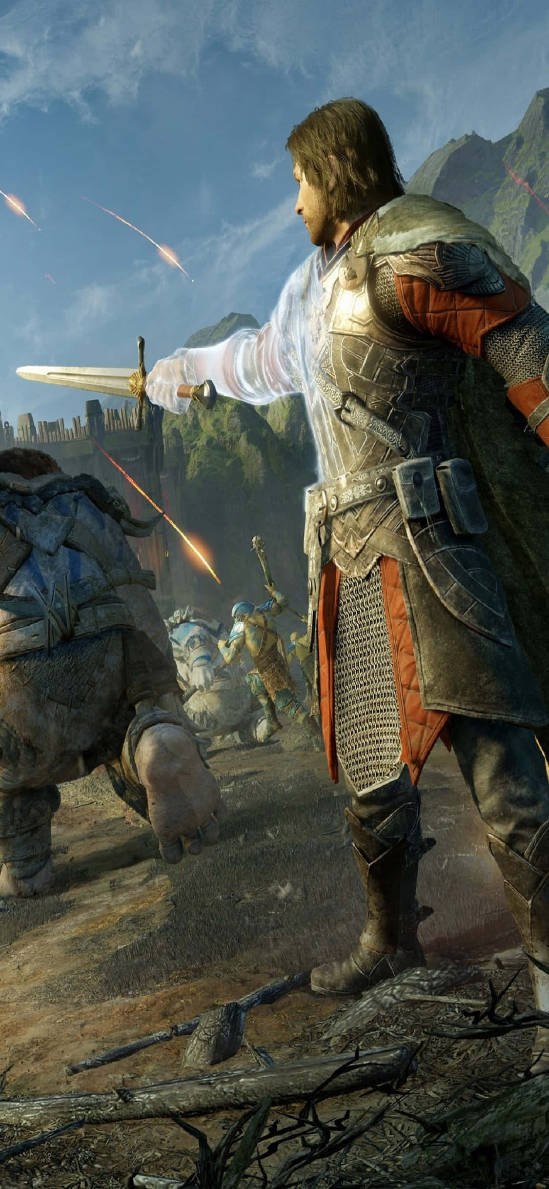 iPhone X Shadow Of Mordor Bakgrunn Talion Bakgrunner