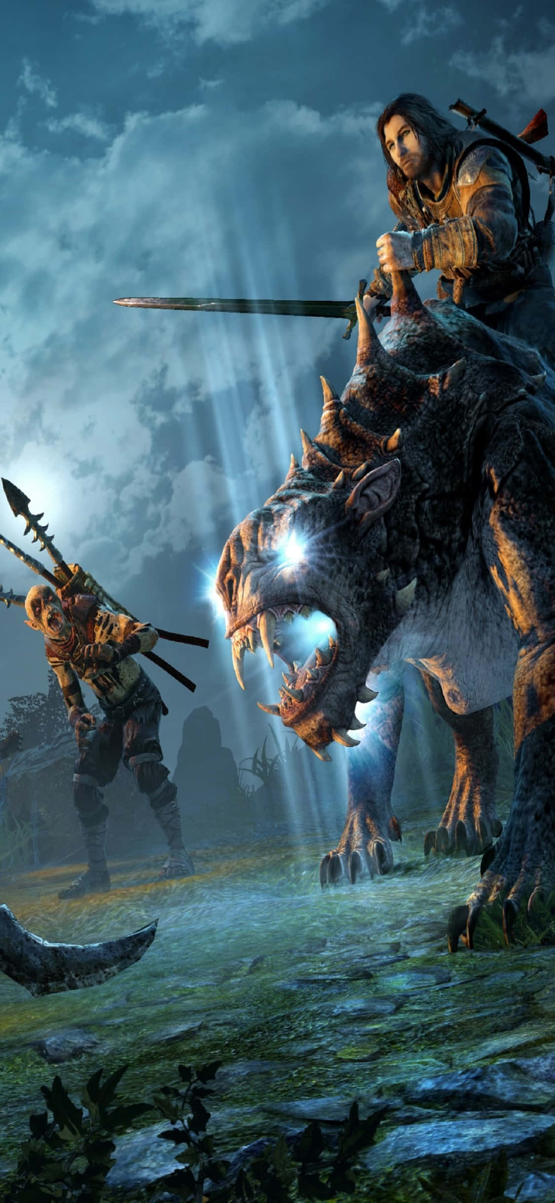 iPhone X Shadow Of Mordor Bakgrunn Talion Bakgrunner
