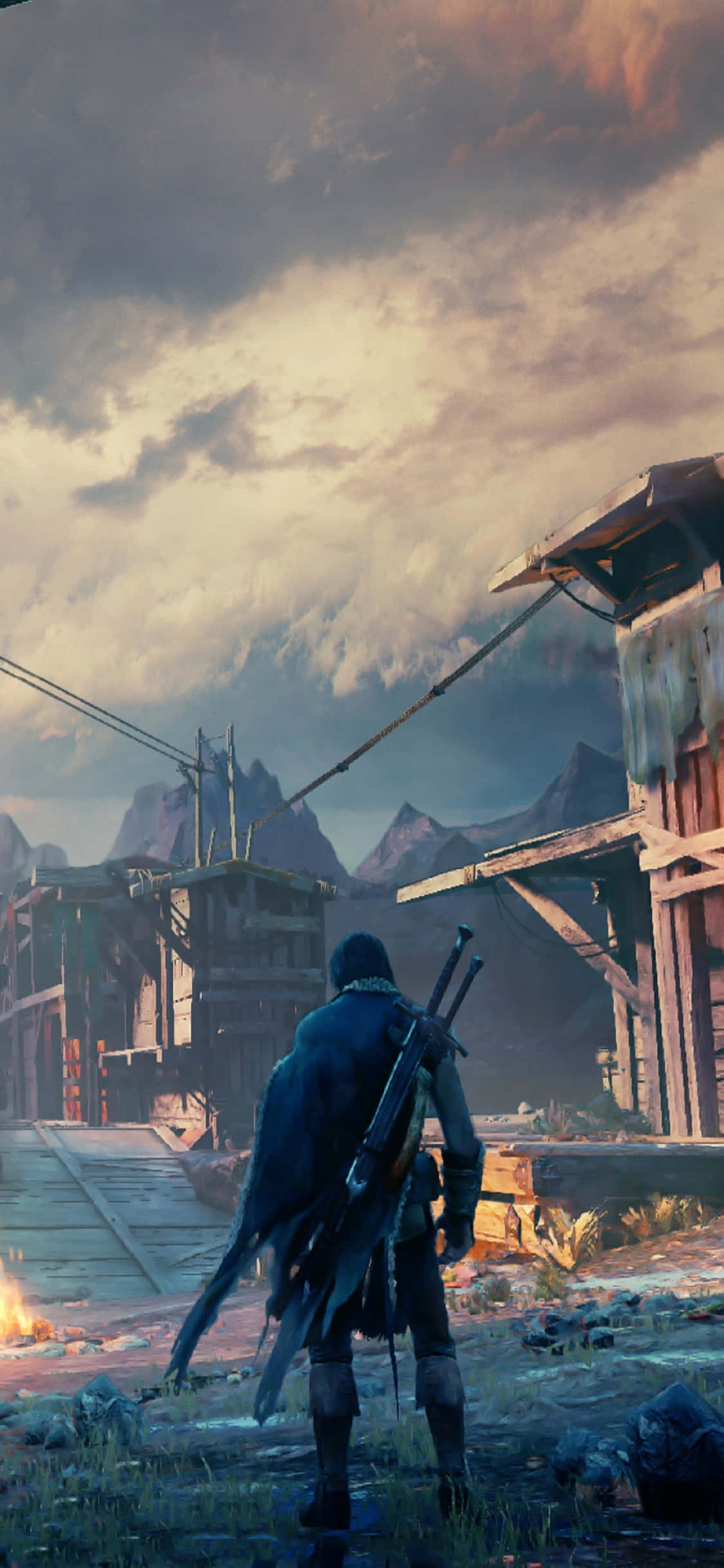 iPhone X Shadow Of Mordor Bakgrunn Talion Bakgrunner