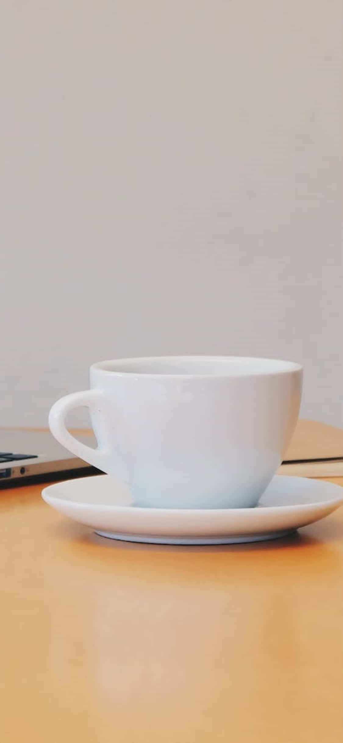 iPhone X Skrivebordsbakgrunn Hvit Kaffekopp Bakgrunner