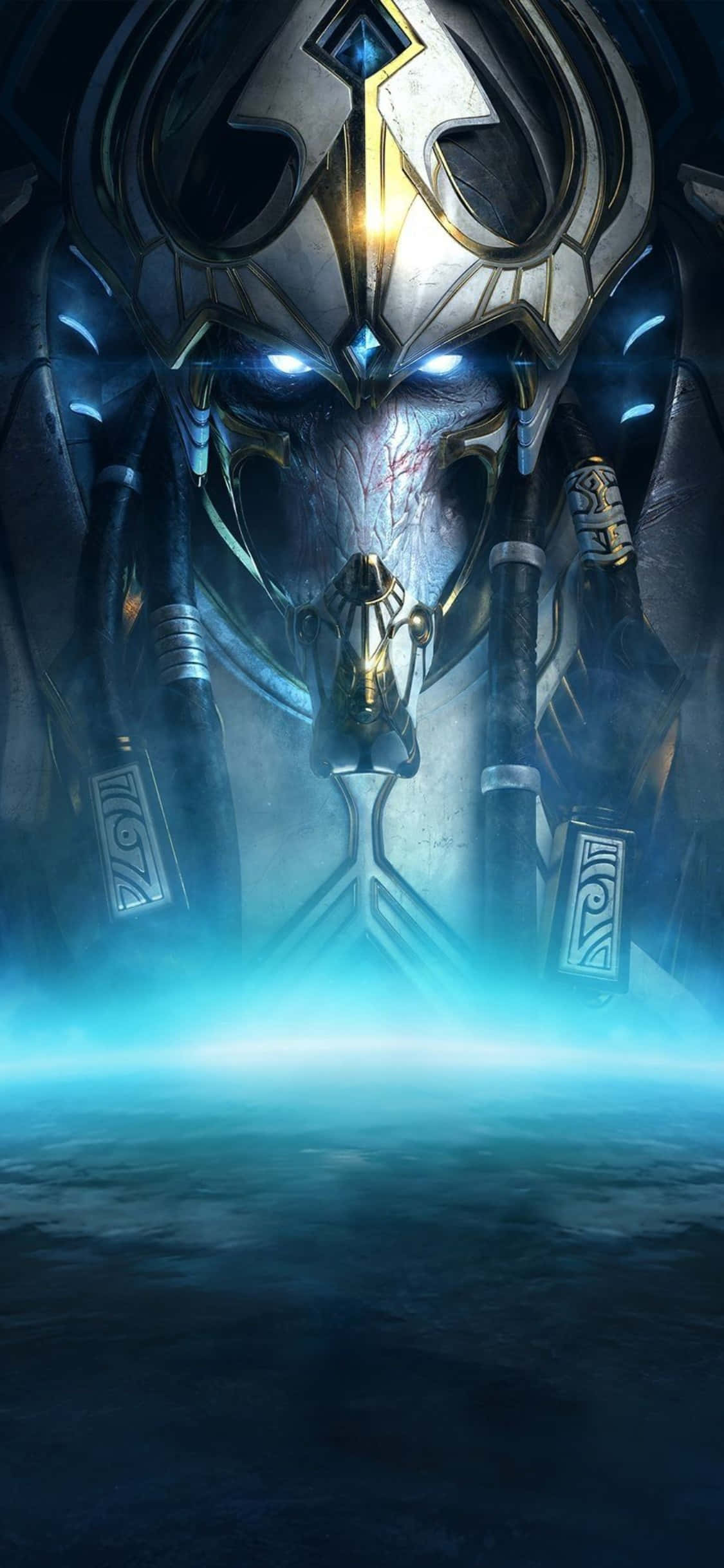 iPhone X Starcraft Ii Bakgrunn Blå Artanis Bakgrunner