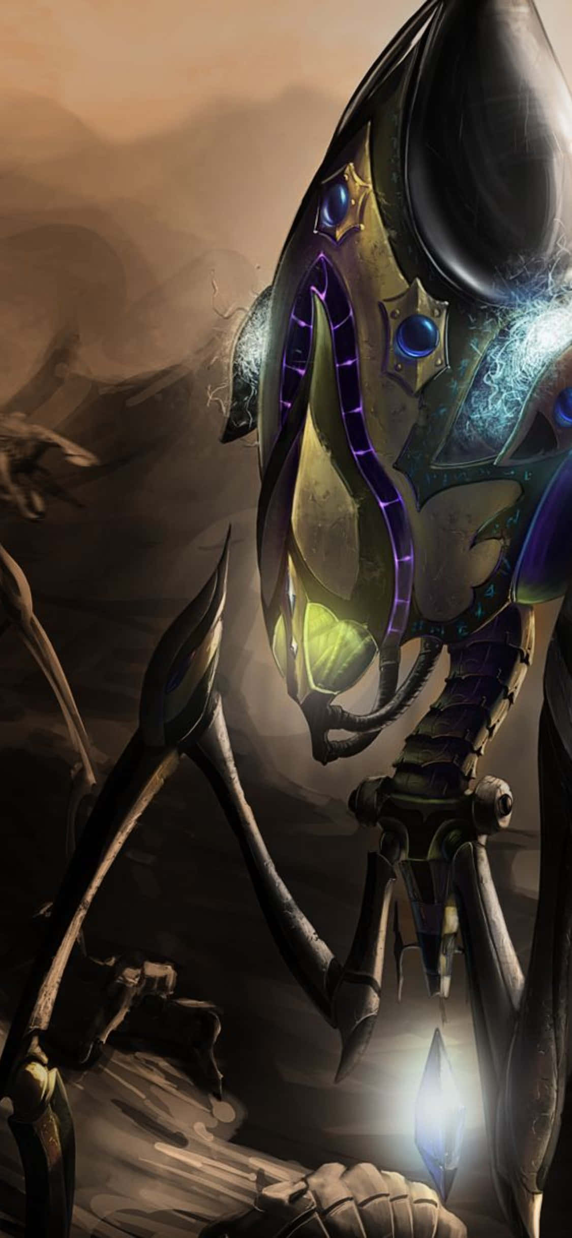 iPhone X Starcraft Ii Bakgrunn Galaktisk Bakgrunner