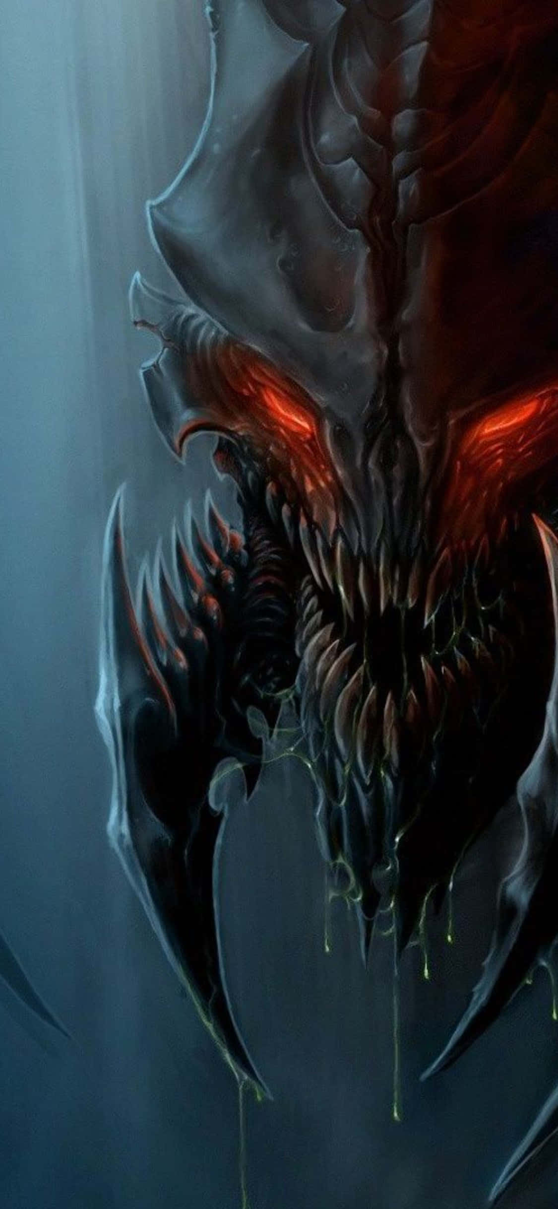 iPhone X Starcraft Ii Bakgrunn Røde Øyne Bakgrunner