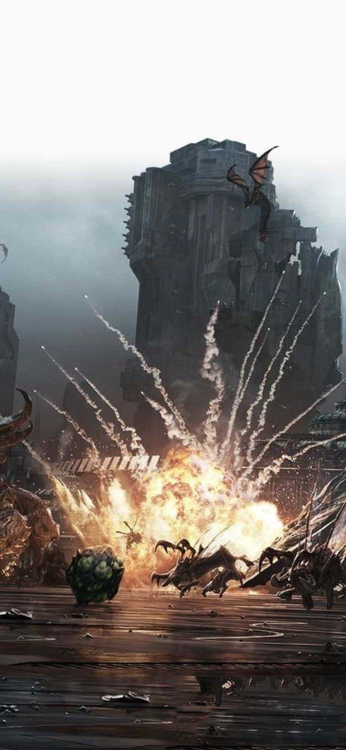 iPhone X Starcraft Ii Bakgrunn Zerg Bakgrunner