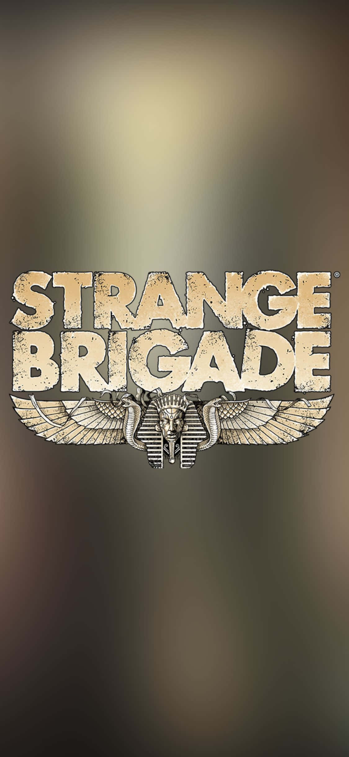 iPhone X Strange Brigade-bakgrunnslogo Bakgrunner