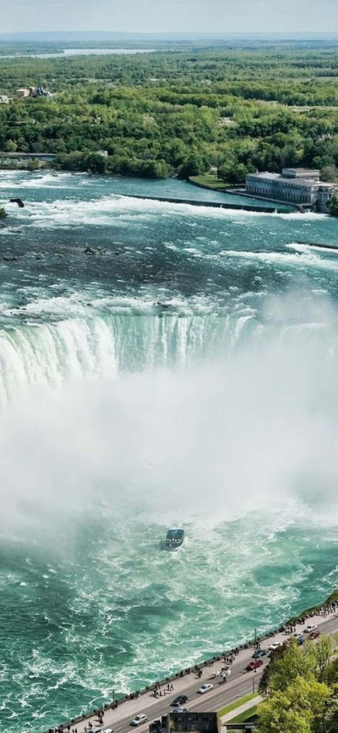 iPhone X toppvisning Niagara Falls-bakgrunn Bakgrunner