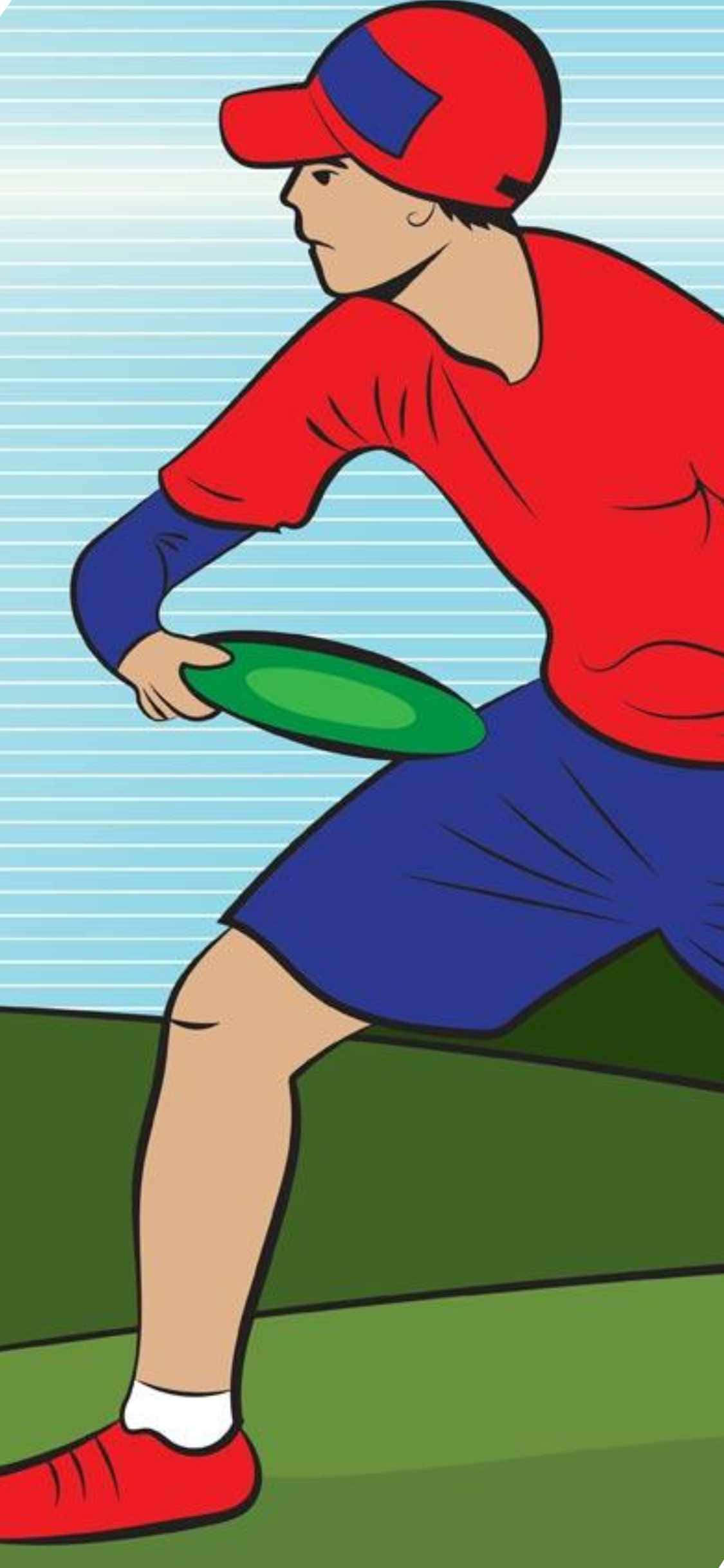 iPhone X Ultimate Frisbee bakgrunnsillustrasjon Bakgrunner
