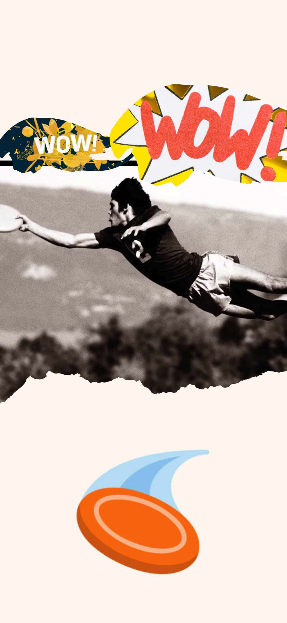 iPhone X Ultimate Frisbee-bakgrunn med grafisk design Bakgrunner