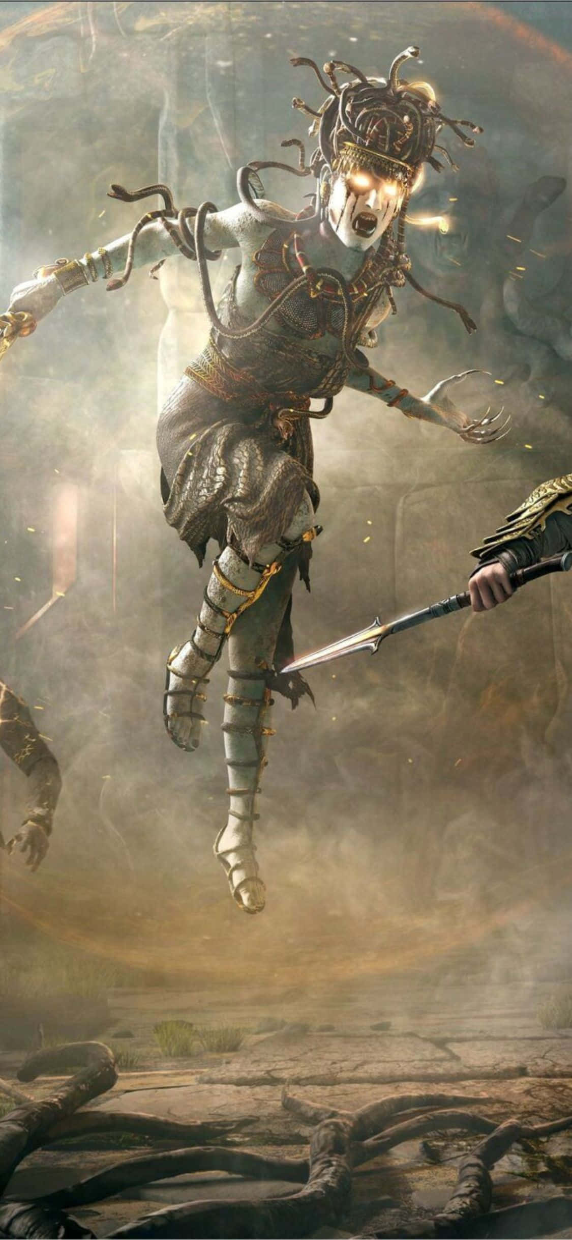 iPhone Xs Assassin's Creed Valhalla Medusa Bakgrunn Bakgrunner