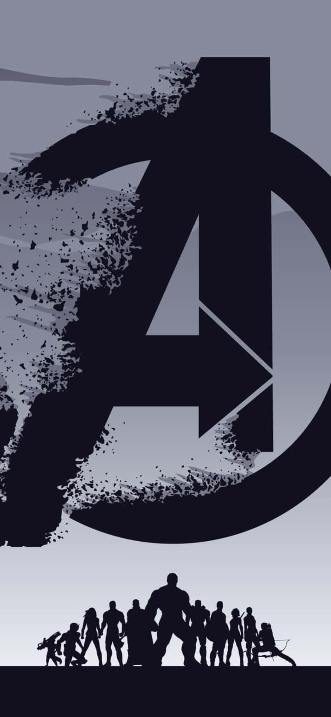 iPhone XS Avengers Endgame Logo Bakgrunn Bakgrunner