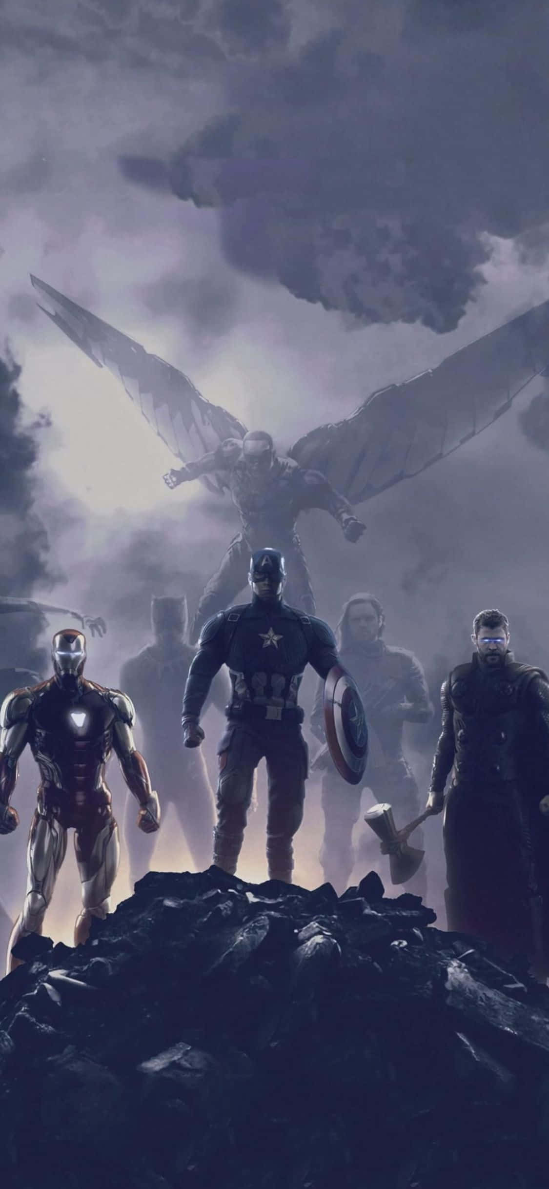 iPhone XS Avengers Endgame bakgrunn filmscene Bakgrunner