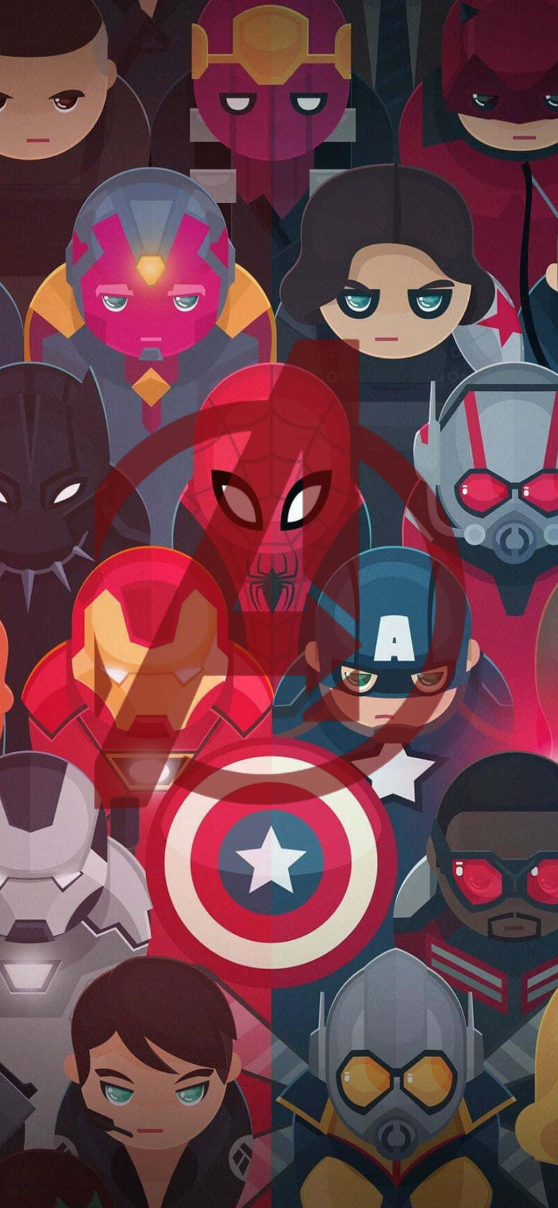 iPhone XS Avengers Bakgrunn Søt Fanart Bakgrunner