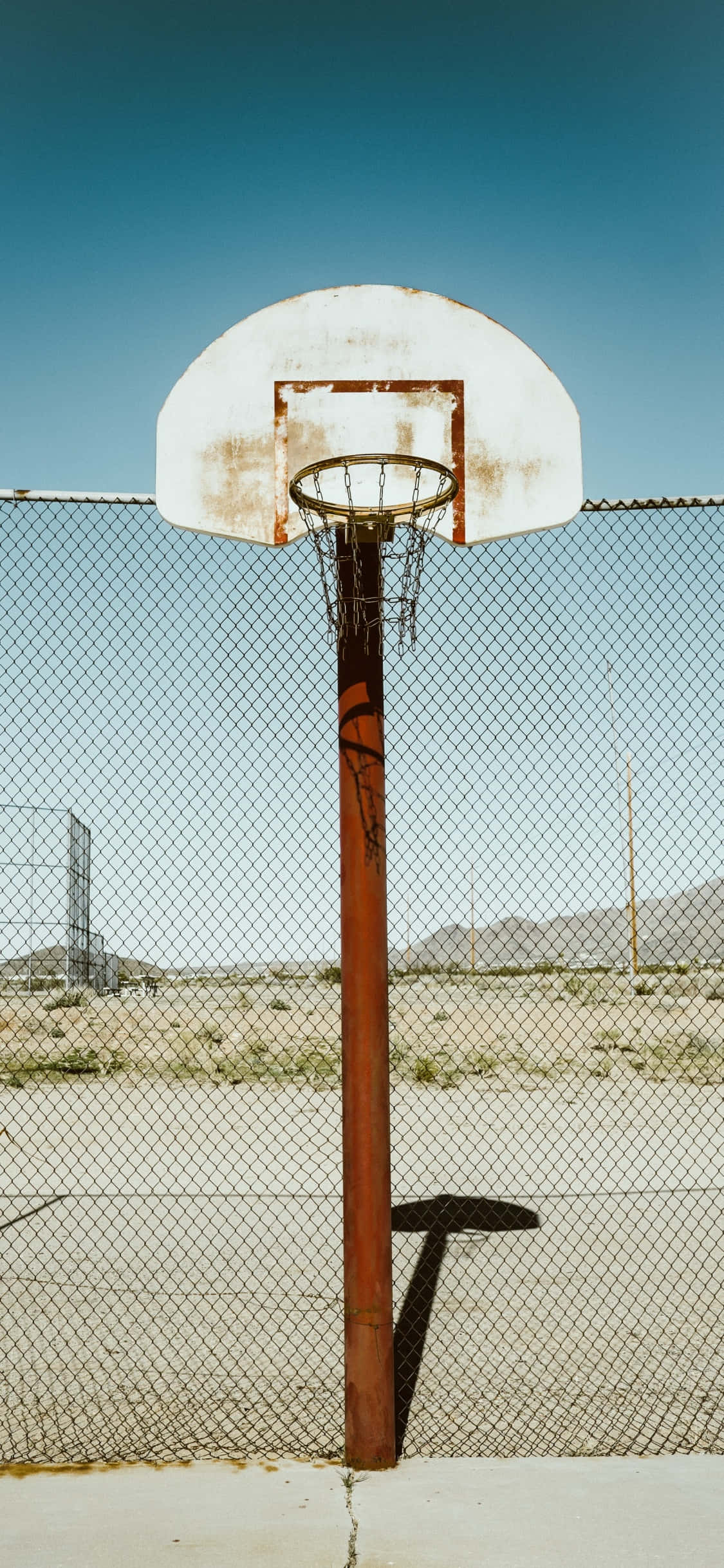 iPhone Xs Basketball Gammel Bane Bakgrunn Bakgrunner