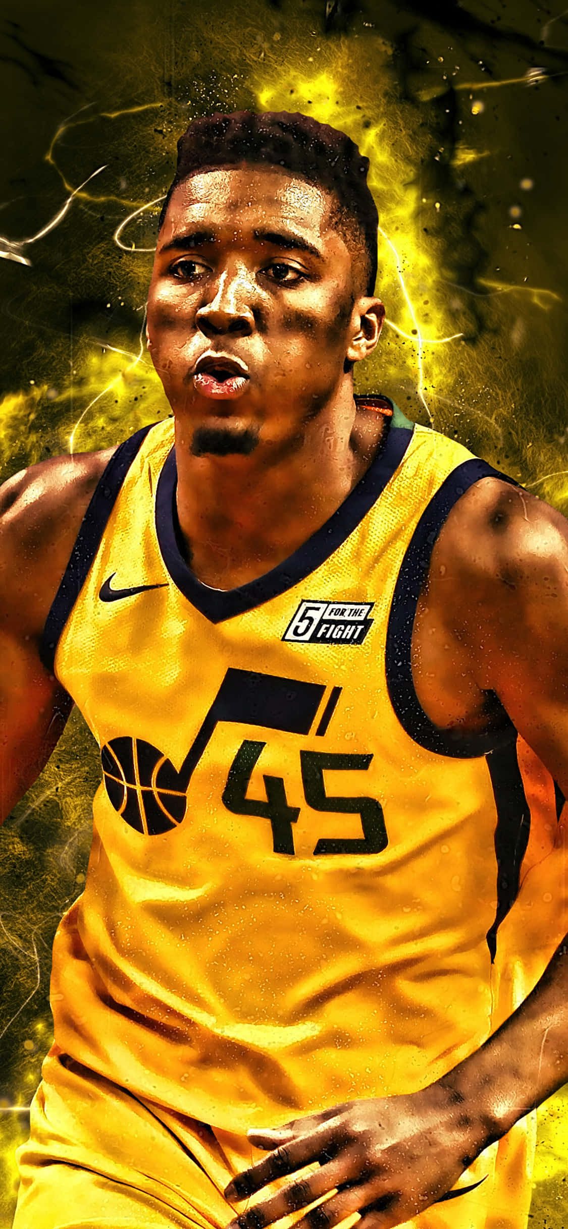 iPhone Xs Basketball Donovan Mitchell-bakgrunn Bakgrunner