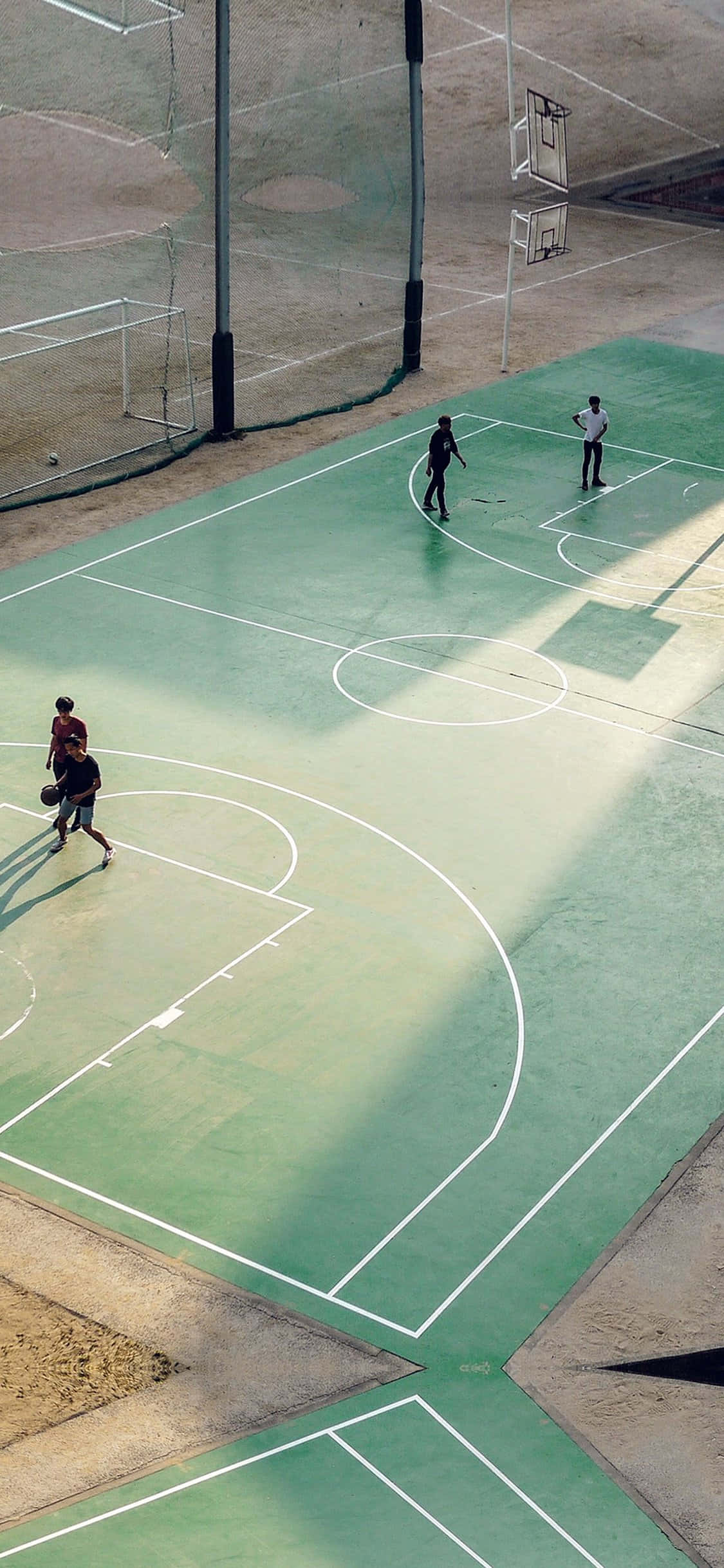 iPhone XS basketball grønn bane bakgrunn Bakgrunner
