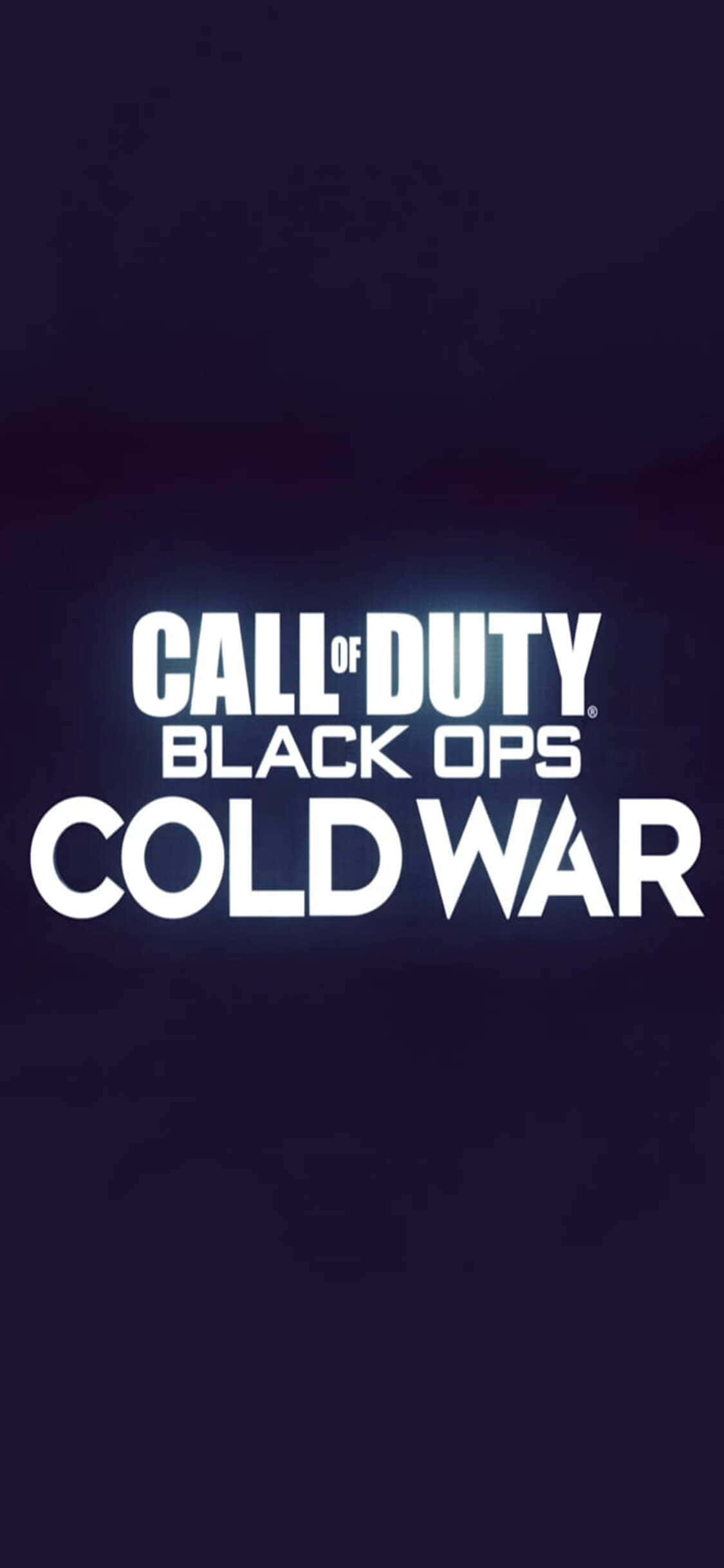 iPhone Xs Call Of Duty Black Ops Cold War Logo Vektorbakgrunn Bakgrunner